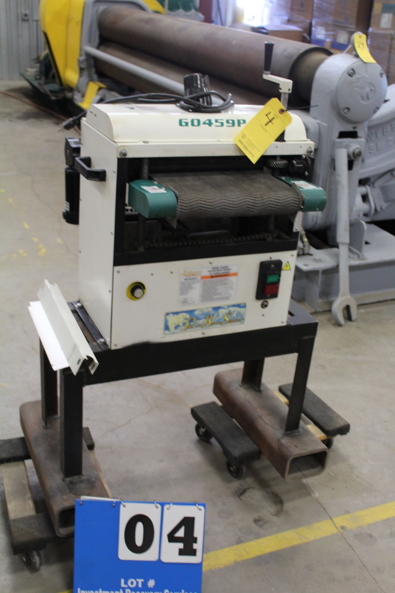 GRIZZLY DRUM SANDER, MDL: GD459P, 12" BELT