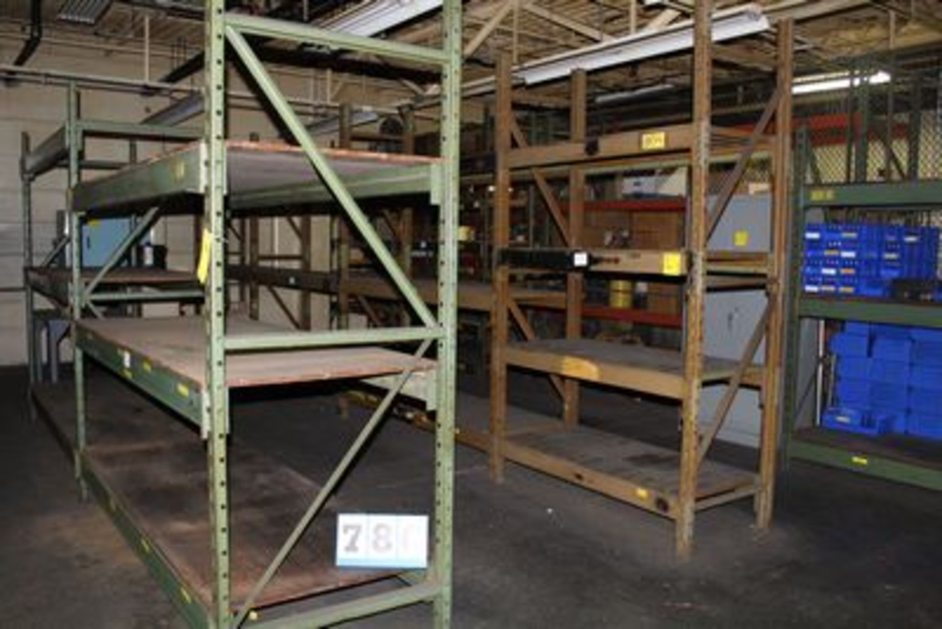 REMAINING CONT OF ROOM: 10 SEC PALLET RACK, ASST SIZE