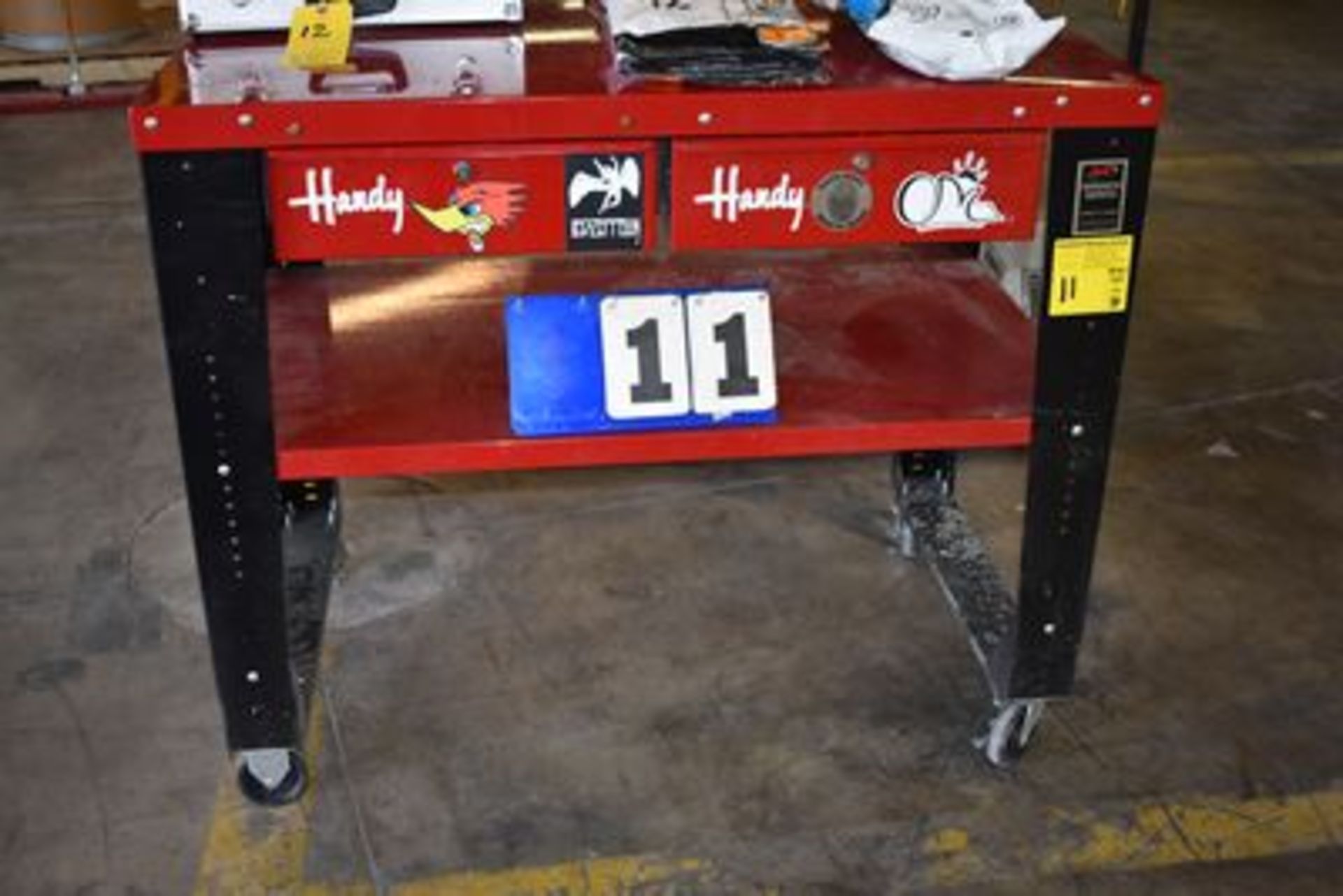 HANDY WRENCH BENCH, 28" X 48" X 40" TALL