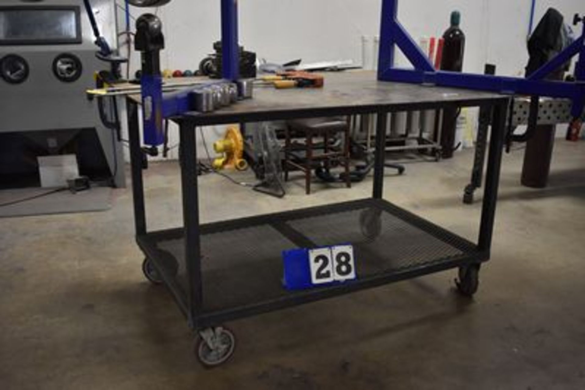 WELDING TABLE, 1/4" X 48" X 72", NO CONTS