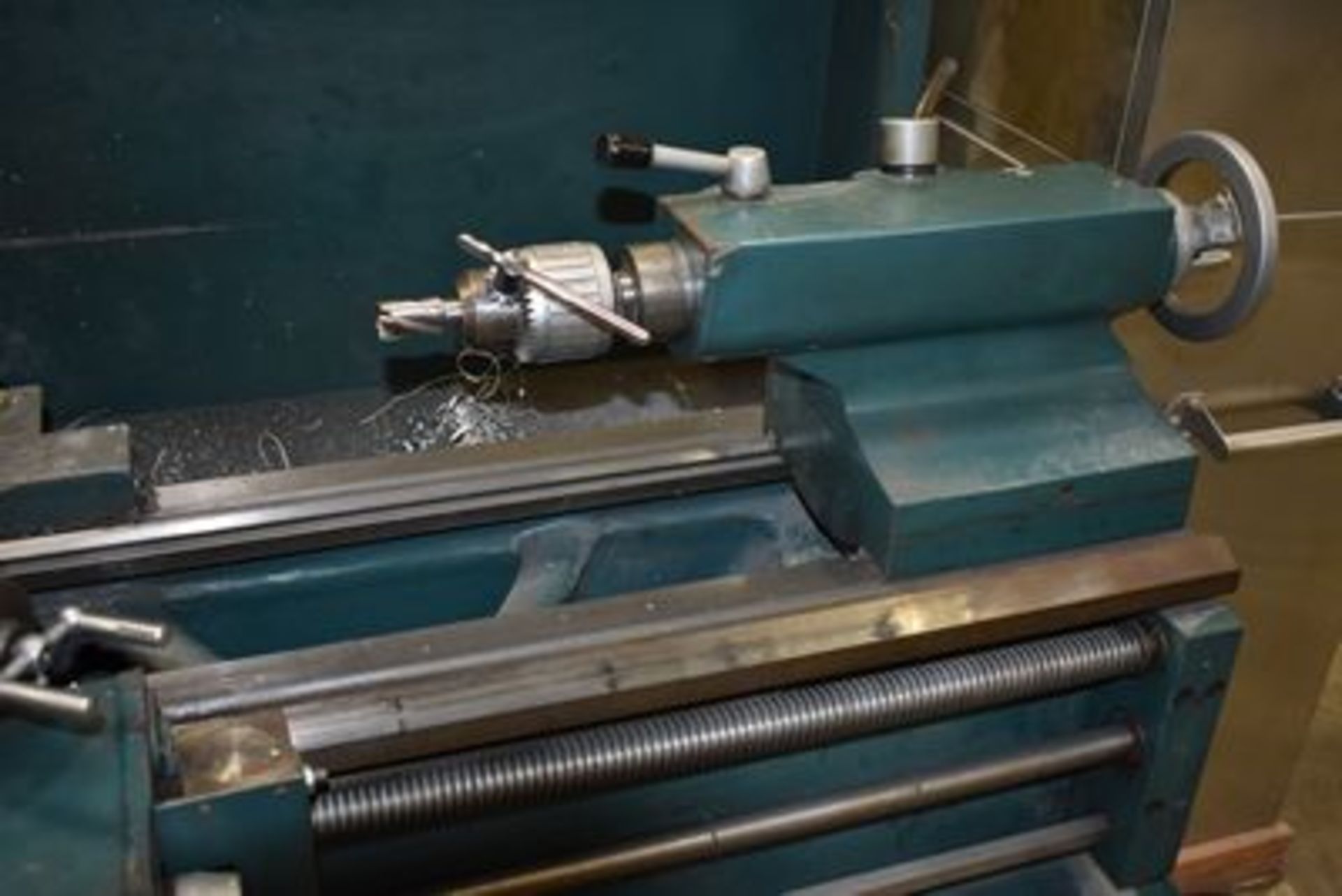 ENCO ENGINE LATHE MDL:111-1445, APPROX 14" SWING X 45 CENTERS, 10" 3 JAW CHUCK, ASSORT TOOLING - Image 6 of 6