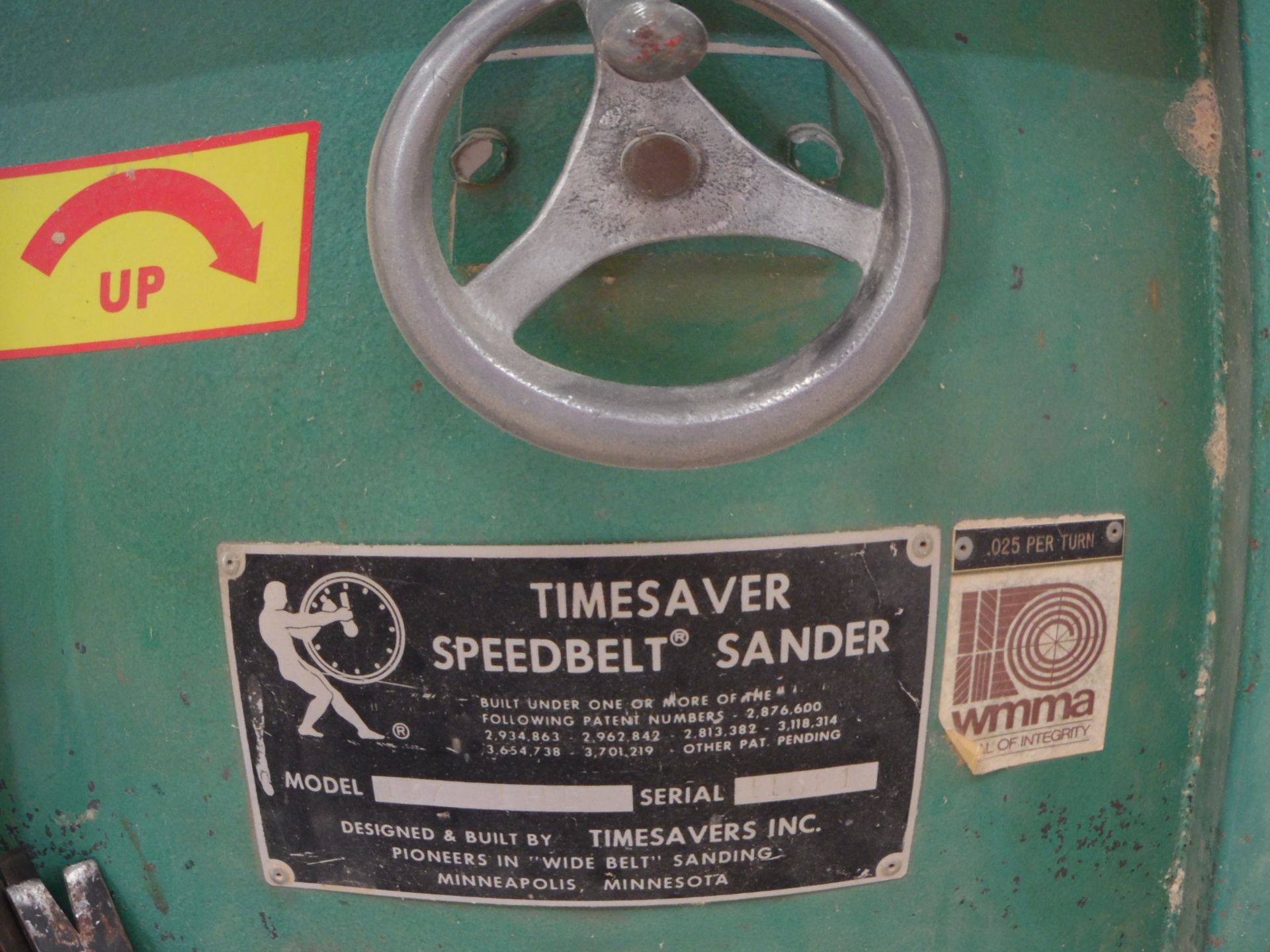 TIMESAVER 36" OVERHEAD SANDER, MDL: 137 HD (LOCATION 8: 122 S PINE ST, PONCA CITY, OK, 74601) - Image 3 of 4