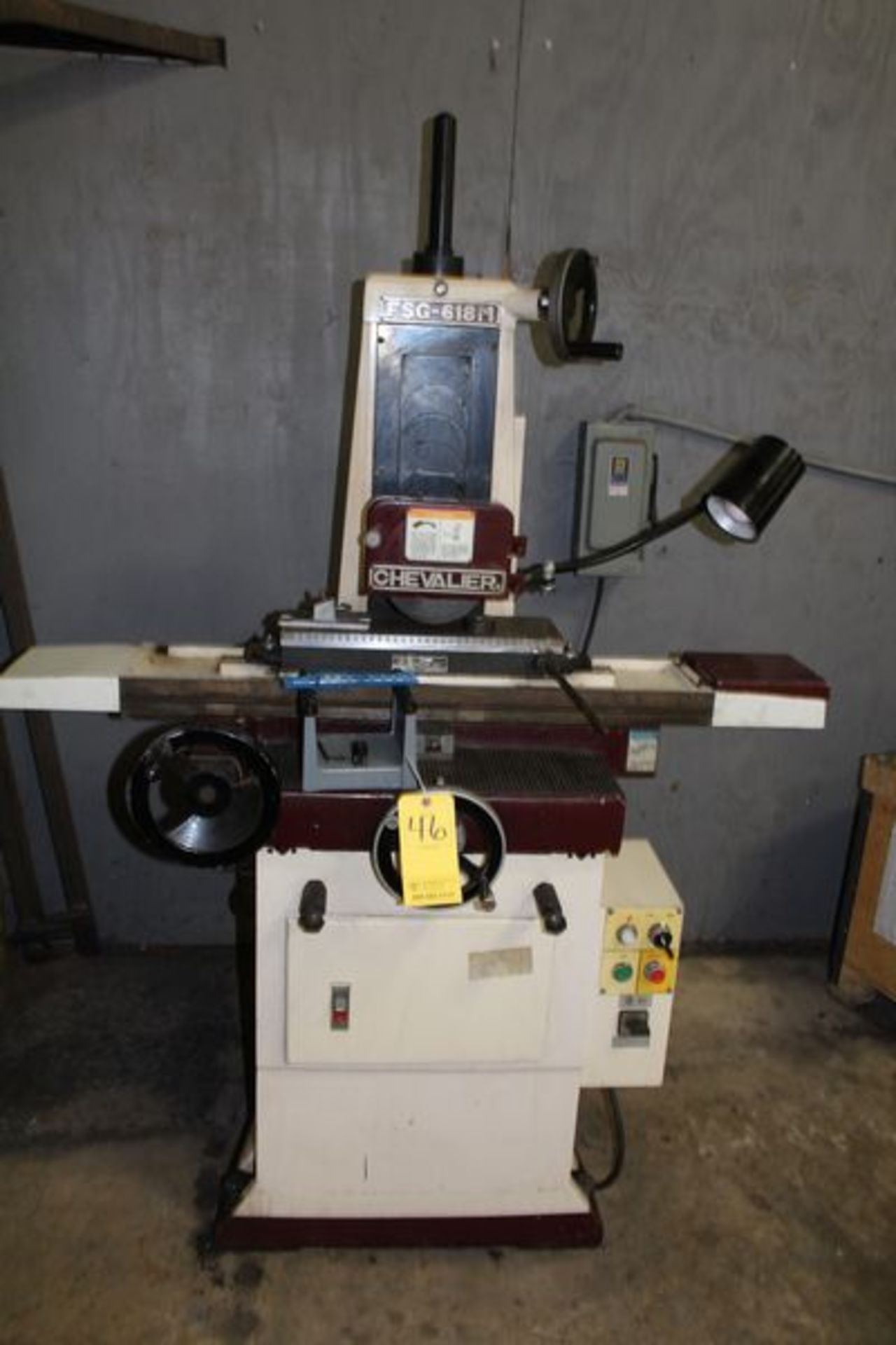 CHEVALIER FSG-618M SURFACE GINDER W/ BALANCER, 6" X 18" MAGNETIC VICE, 16" TRAVEL (LOCATION 1: