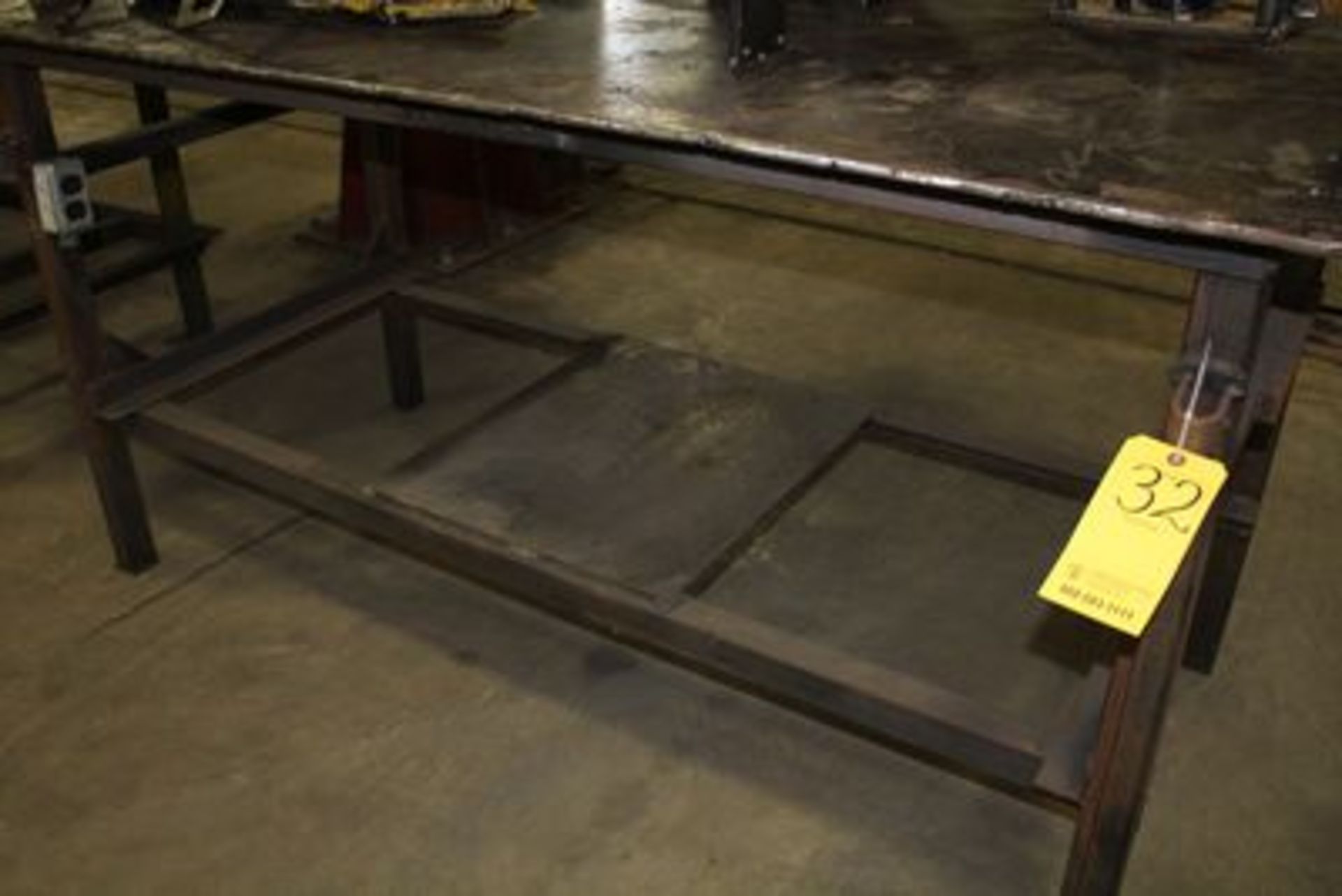 HD METAL TABLE 3' X 6'  W/ 6" VISE (LOCATION 1: 1308 LE GILLILAND DR, TEXARKANA, AR 71854)