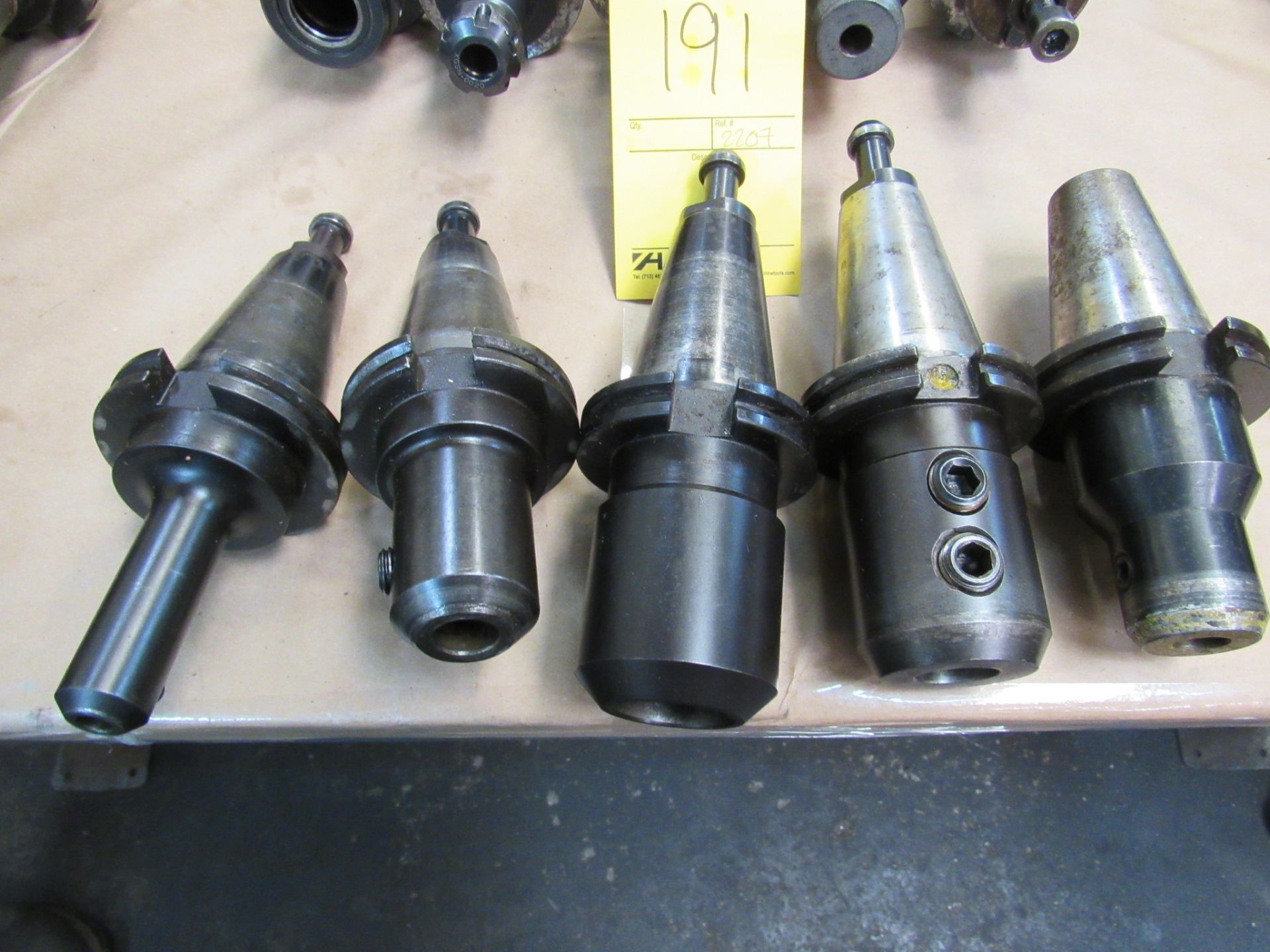 LOT OF 5 45 MORSE TAPER TOOL HOLDERS