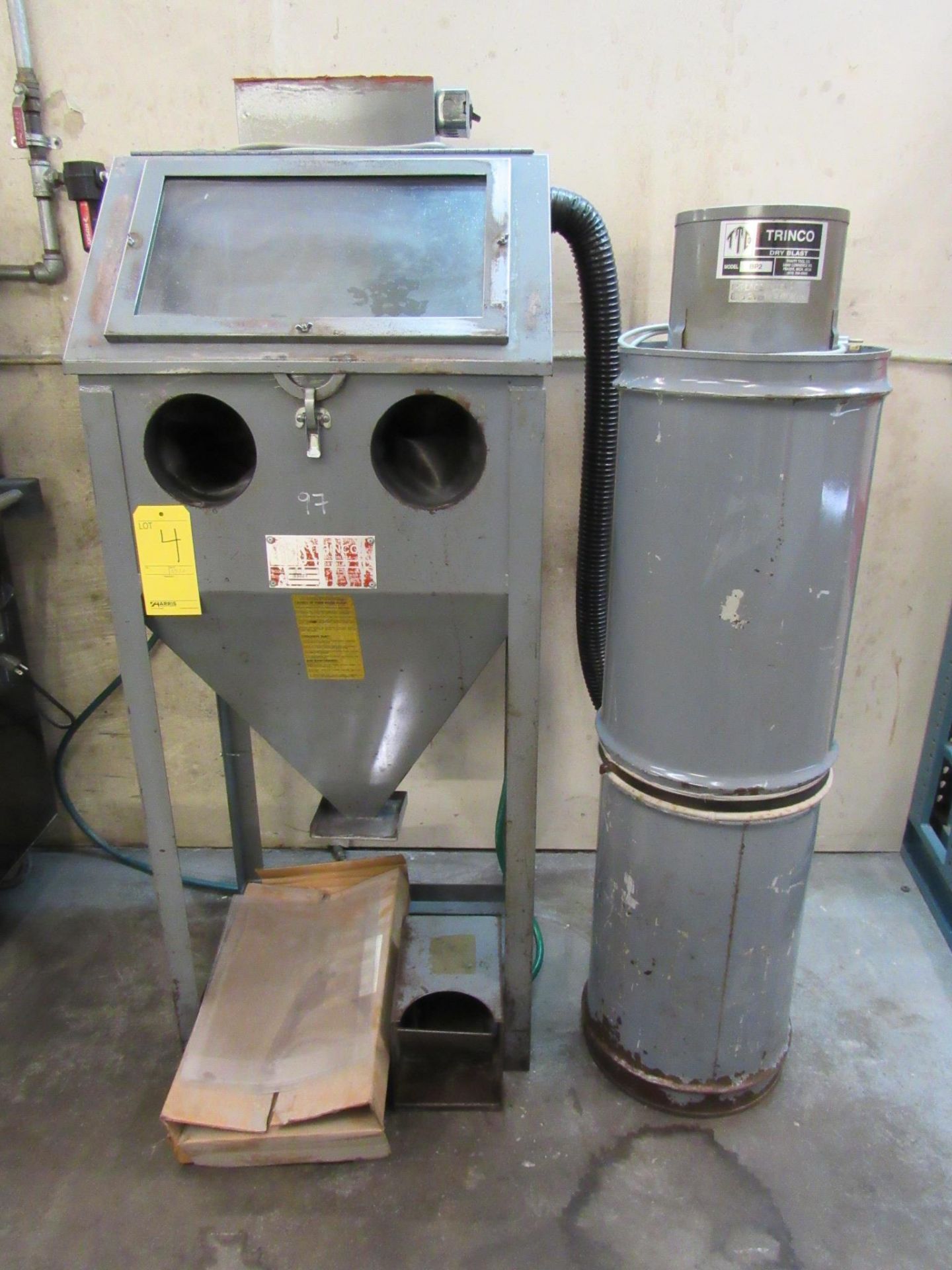 Trinco Model 24/BP Dry Blast Blast Machine, S/N 49054-8