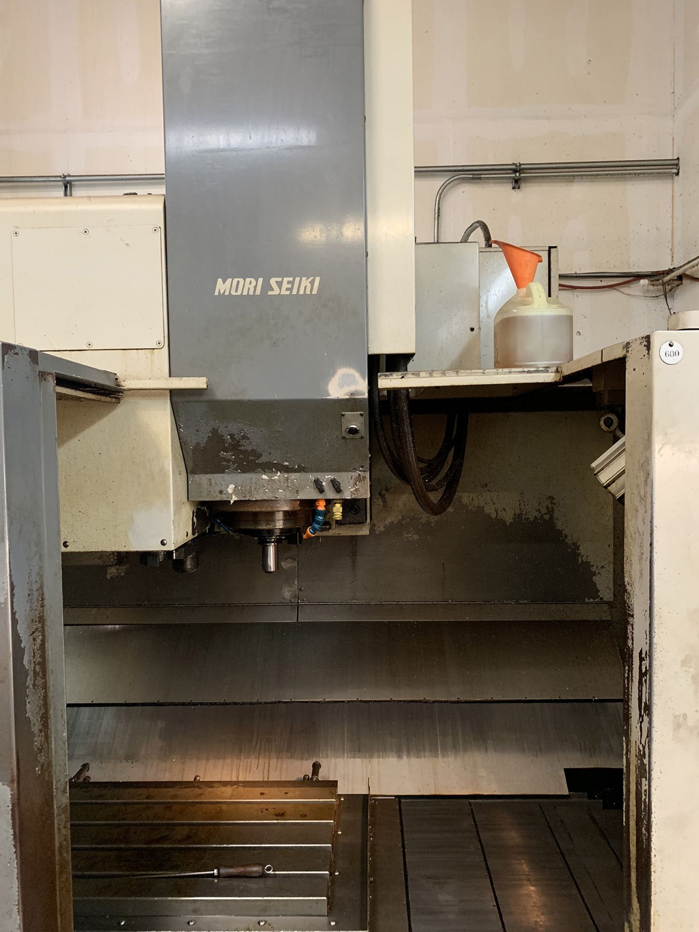 Mori Seiki MV-40/40 CNC Vertical Machining Center, new 1996, 30” X trvl, 16.5” Y trvl, 22” Z trvl, - Image 9 of 17