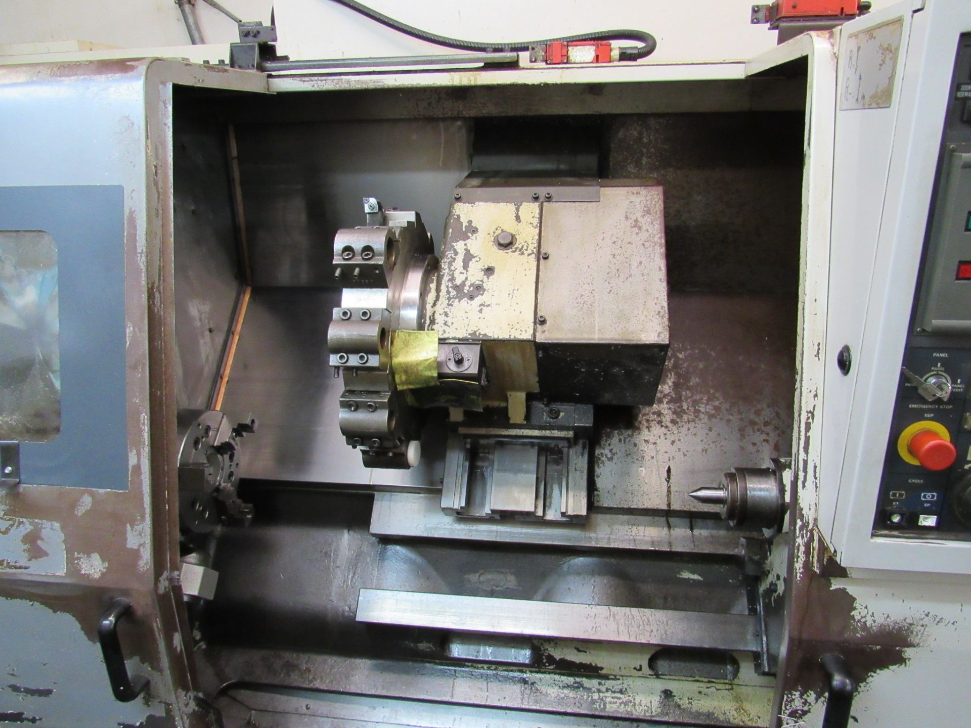 Mori Seiki SL-25B CNC Lathe, new 1995, 20” swing, 40” centers, 10” hyd. 3-jaw chuck, 12 pos. tool - Image 4 of 9