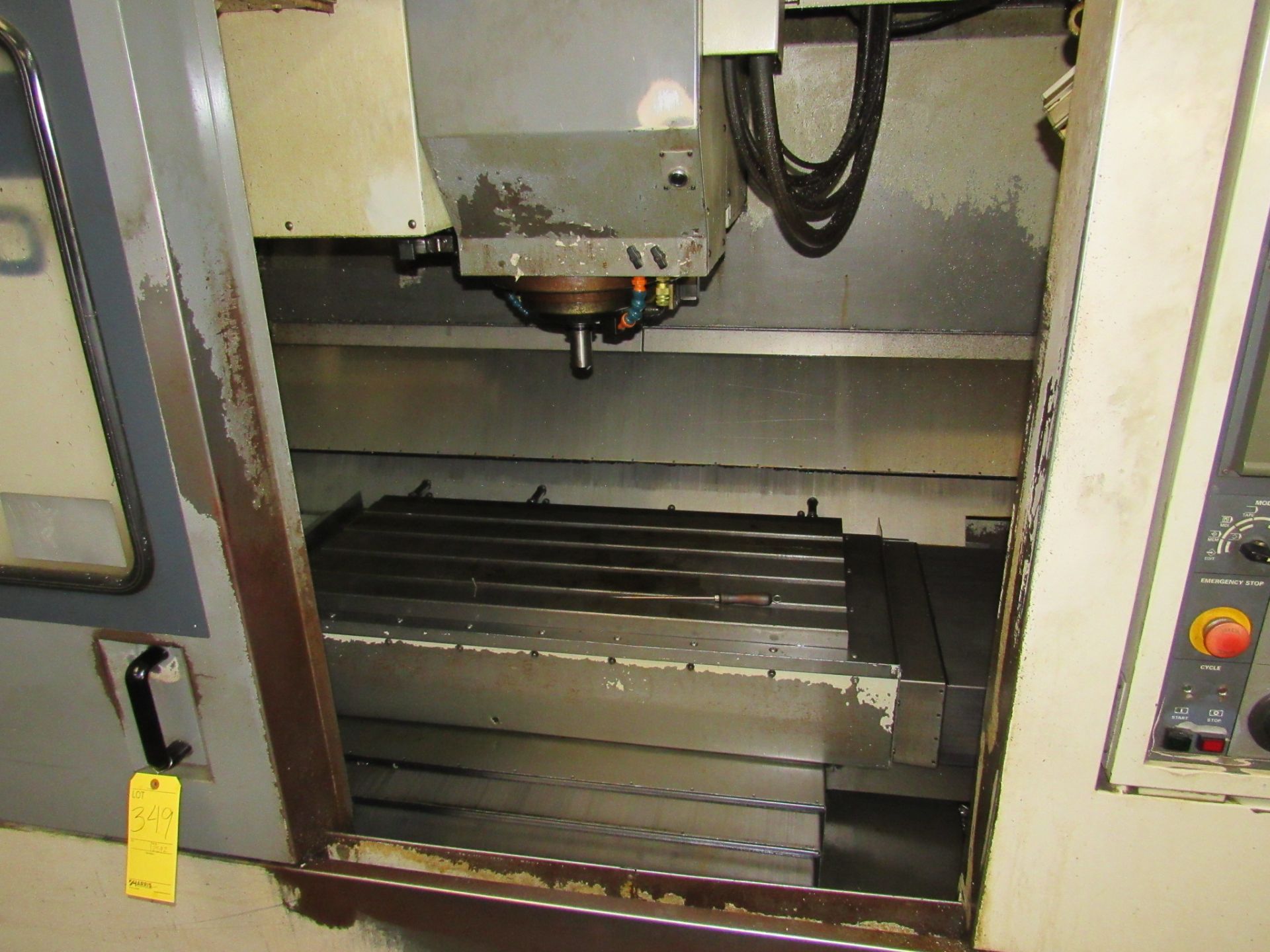 Mori Seiki MV-40/40 CNC Vertical Machining Center, new 1996, 30” X trvl, 16.5” Y trvl, 22” Z trvl, - Image 7 of 17