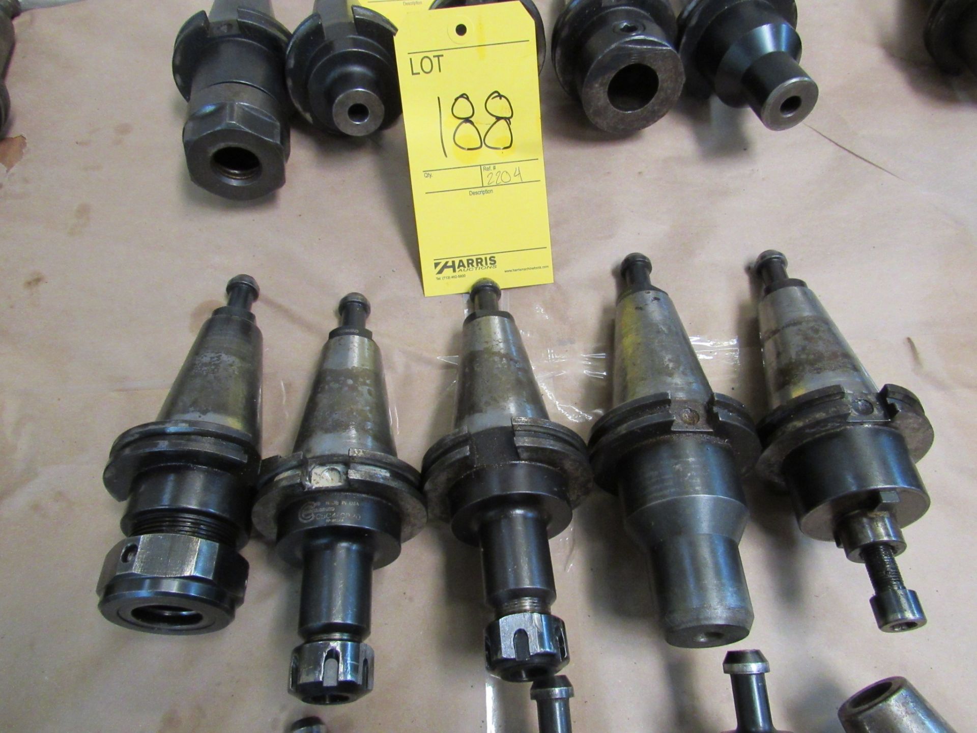 LOT OF 5 45 MORSE TAPER TOOL HOLDERS