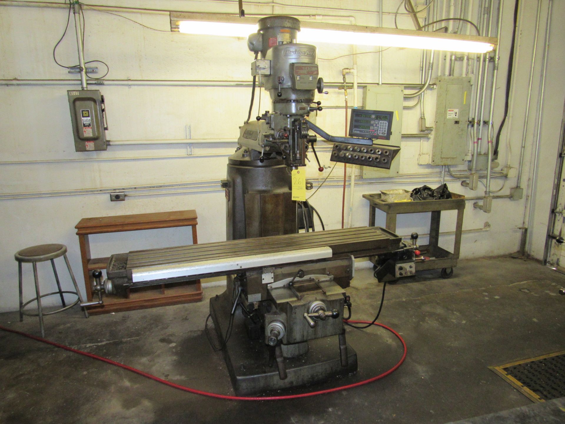 10" x 54" Bridgeport Series II Special Vertical Milling Machine, 10” x 54” table, Newall 3-axis DRO, - Image 2 of 11