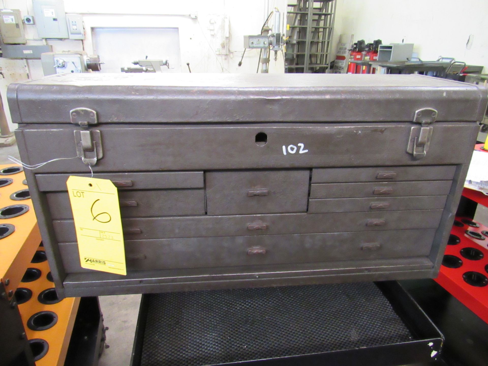 Kennedy 8 drawer machinist chest with friction drawer slides
