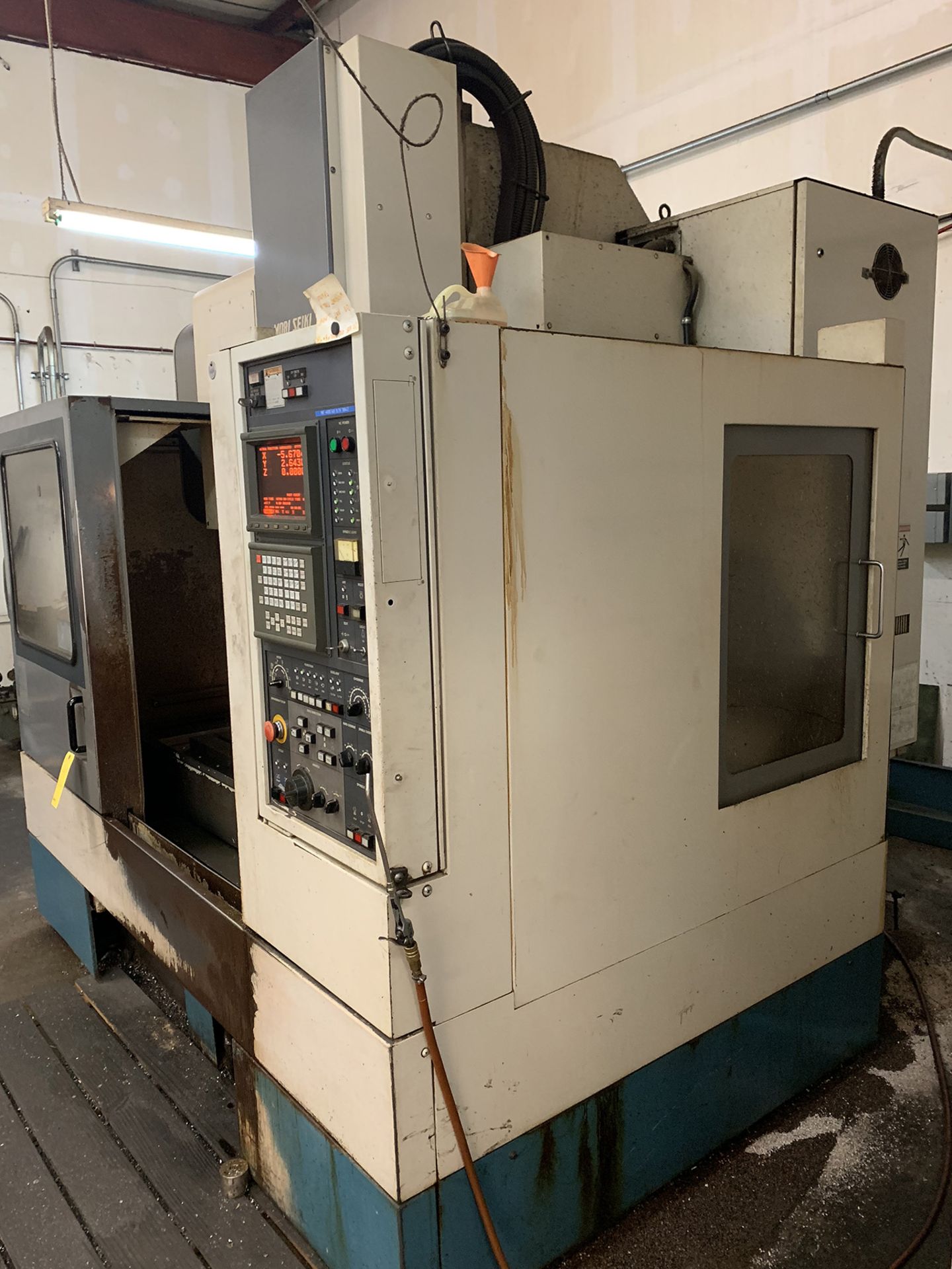 Mori Seiki MV-40/40 CNC Vertical Machining Center, new 1996, 30” X trvl, 16.5” Y trvl, 22” Z trvl, - Image 15 of 17