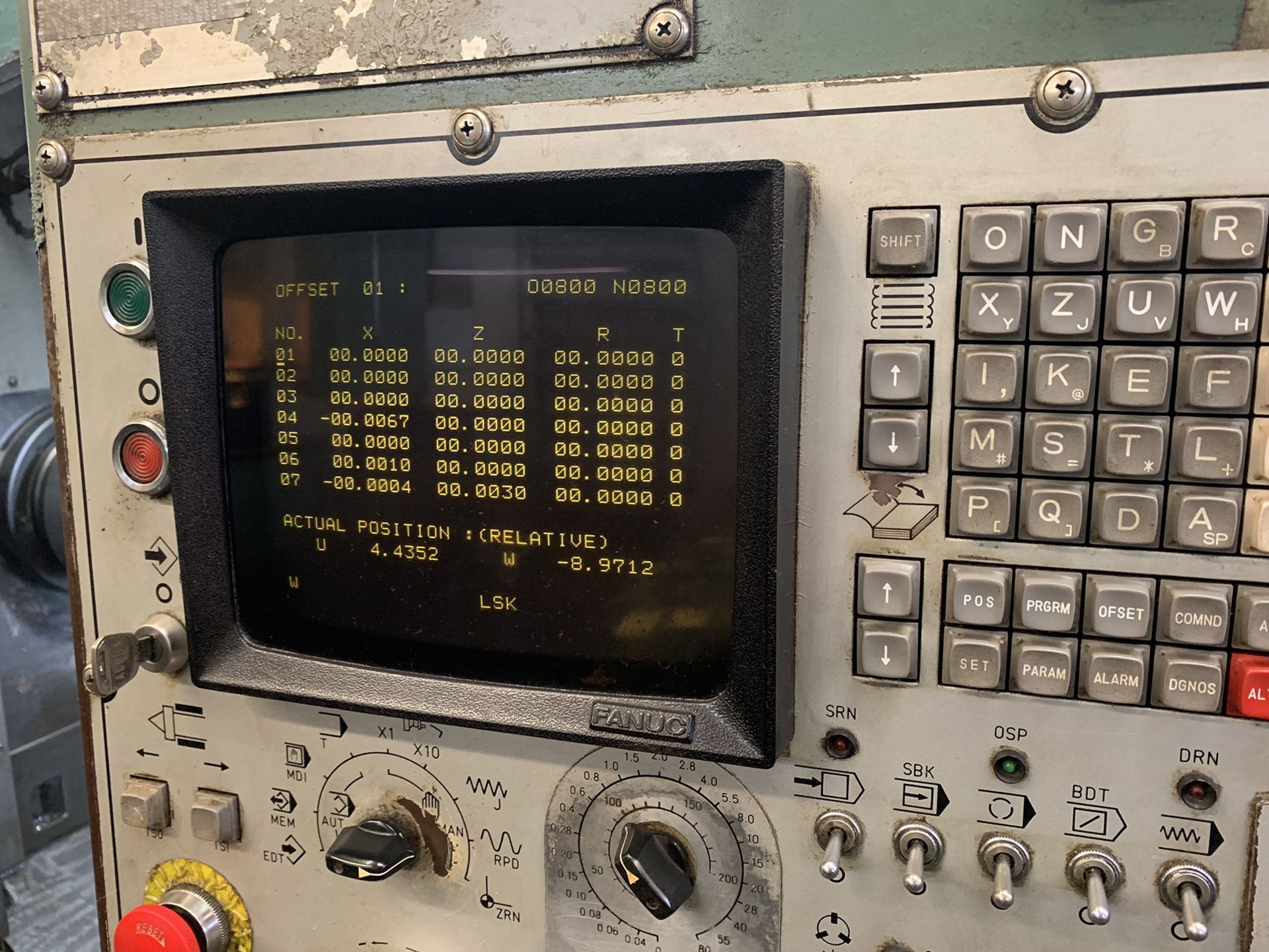 Mori Seiki SL-4A CNC Lathe, new 1987, 20” swing, 22” centers, 11” hyd. 3-jaw chuck, single turret w/ - Image 10 of 16