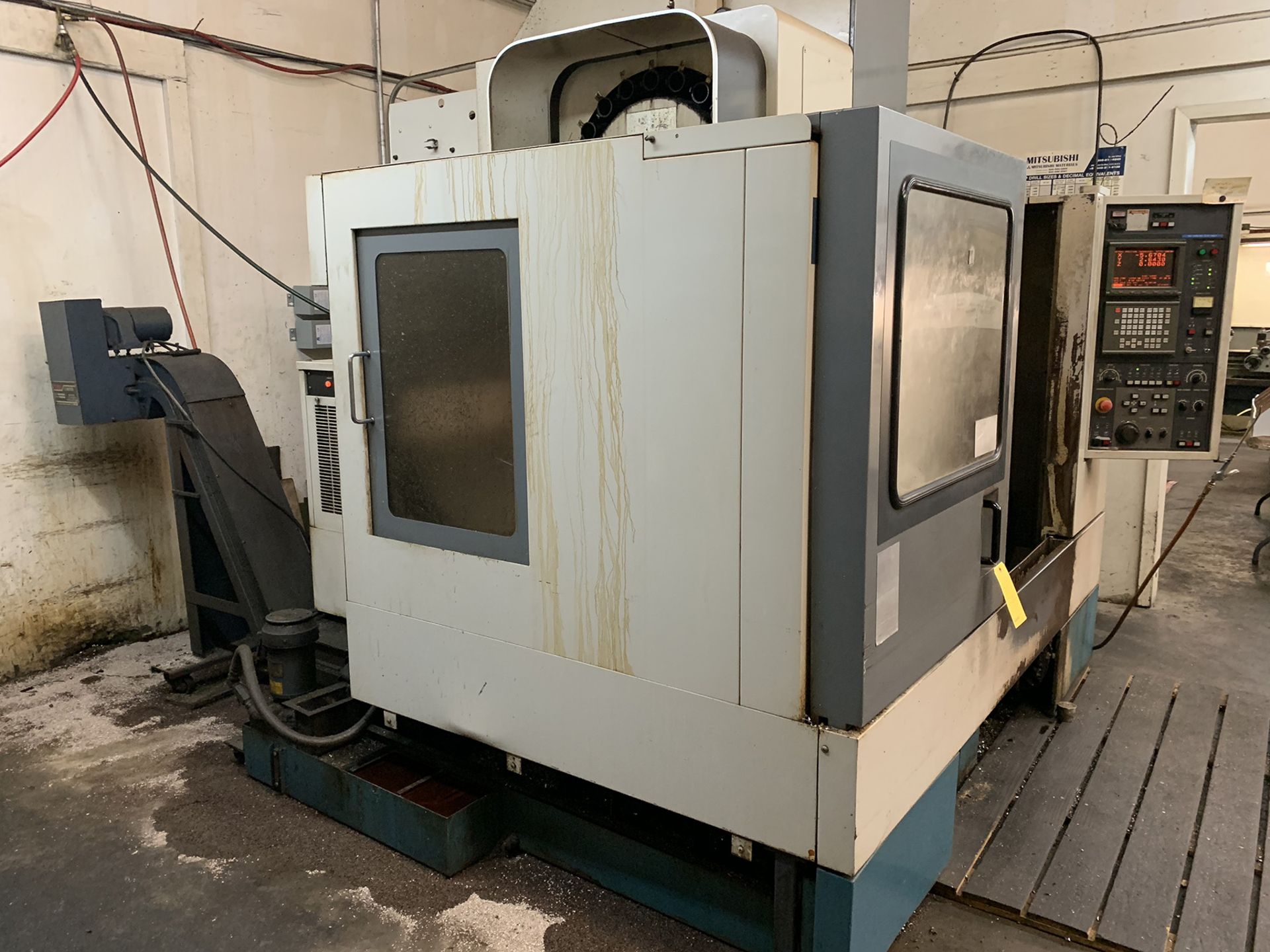 Mori Seiki MV-40/40 CNC Vertical Machining Center, new 1996, 30” X trvl, 16.5” Y trvl, 22” Z trvl, - Image 14 of 17