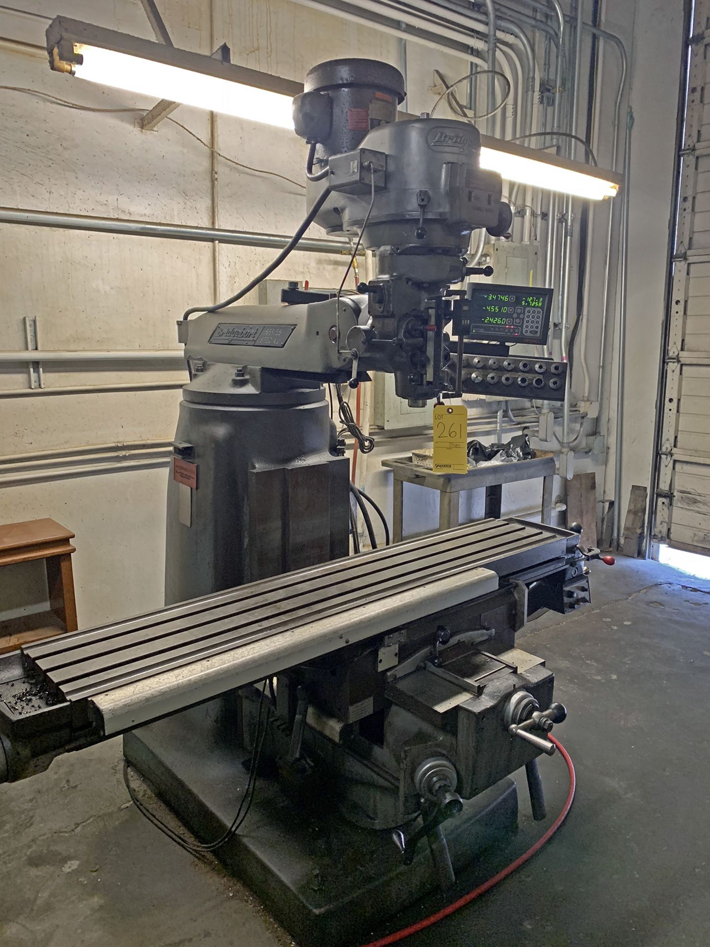 10" x 54" Bridgeport Series II Special Vertical Milling Machine, 10” x 54” table, Newall 3-axis DRO,