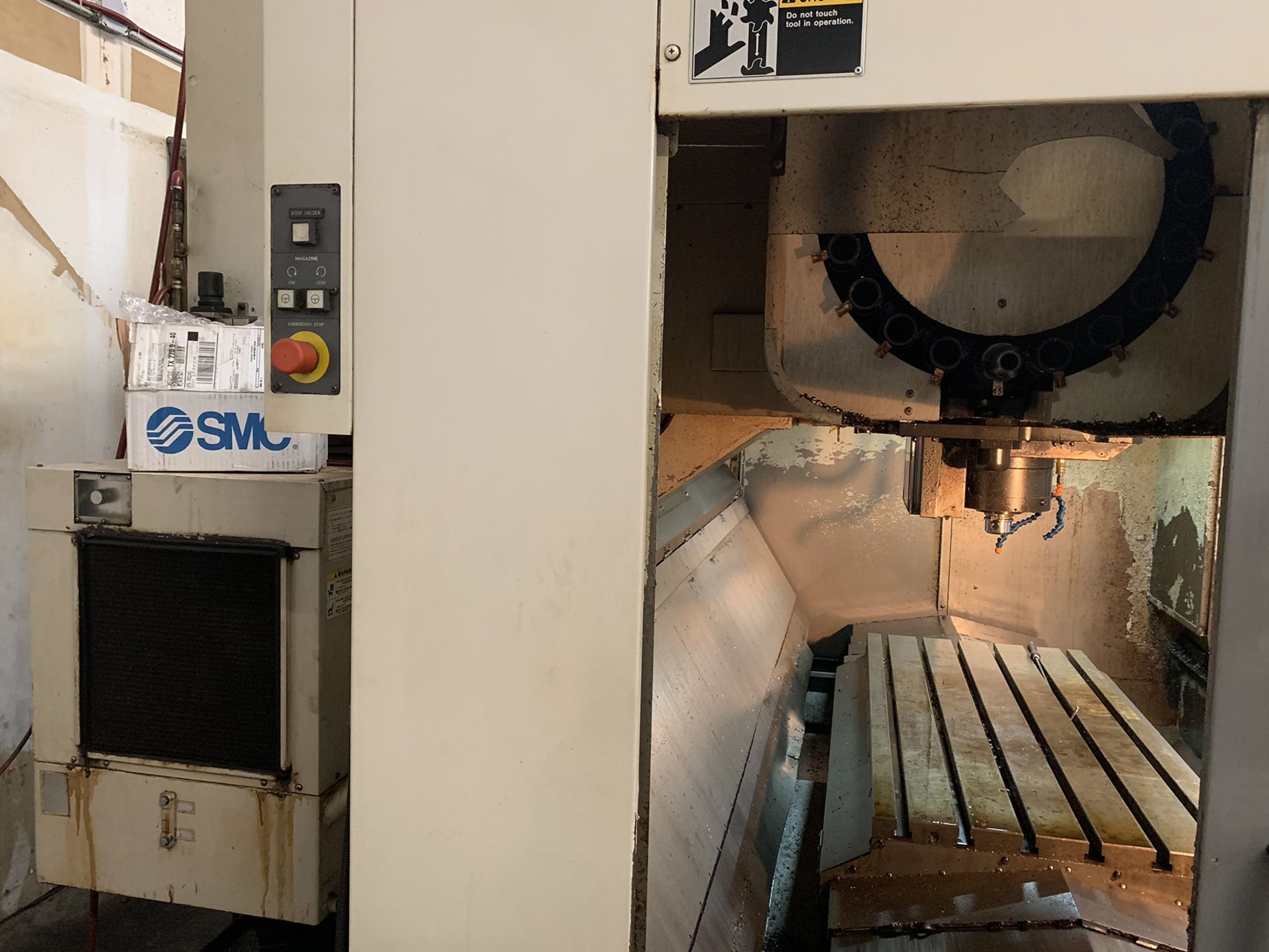 Mori Seiki SV-50B/40 CNC Vertical Machining Center with 4th Axis, new 1997, 40” X trvl, 21.5” Y - Image 11 of 15