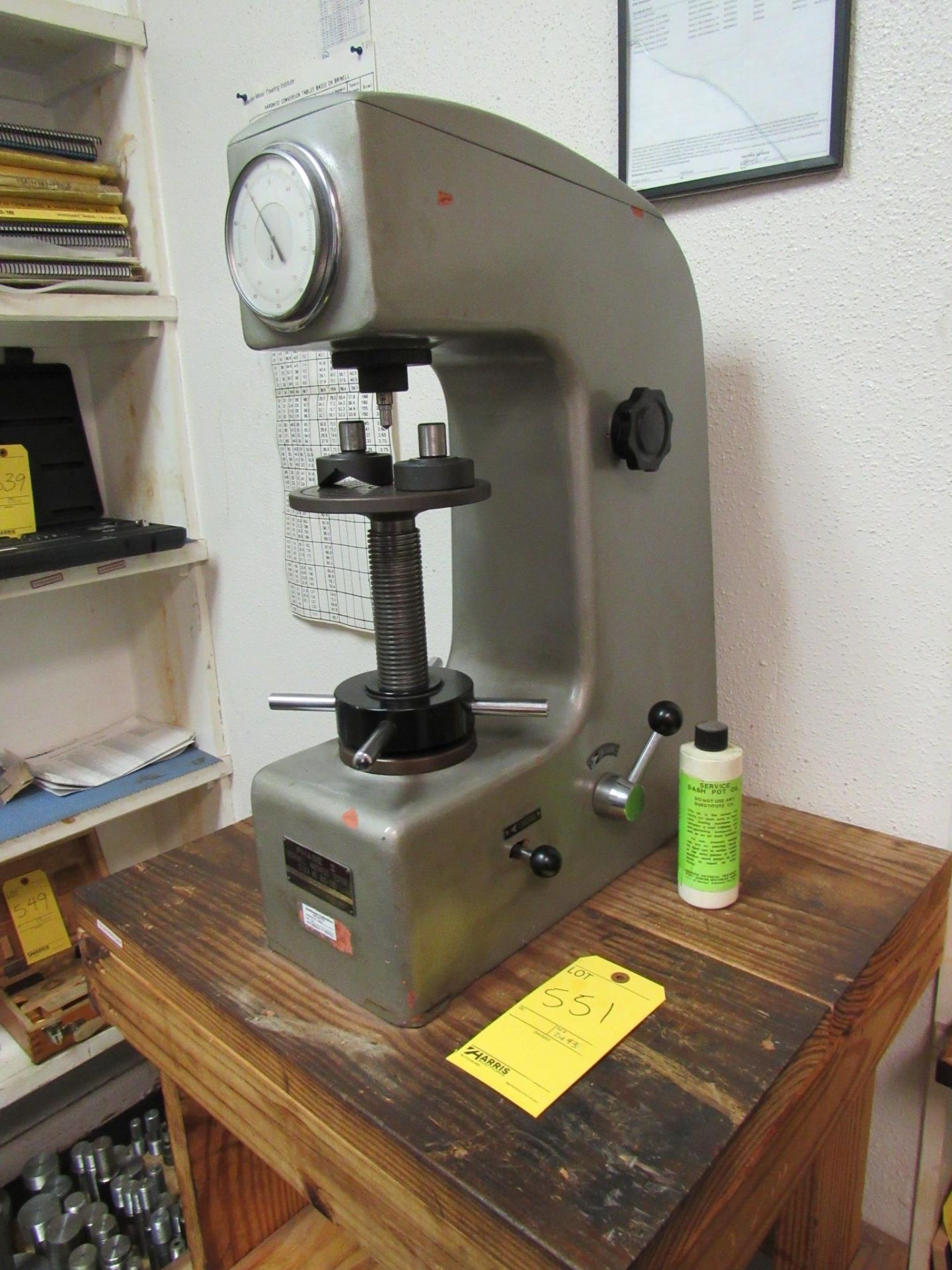 PHASE II ROCKWELL HARDNESS TESTER STOCK # 900-330 S/N 121 - Image 2 of 3