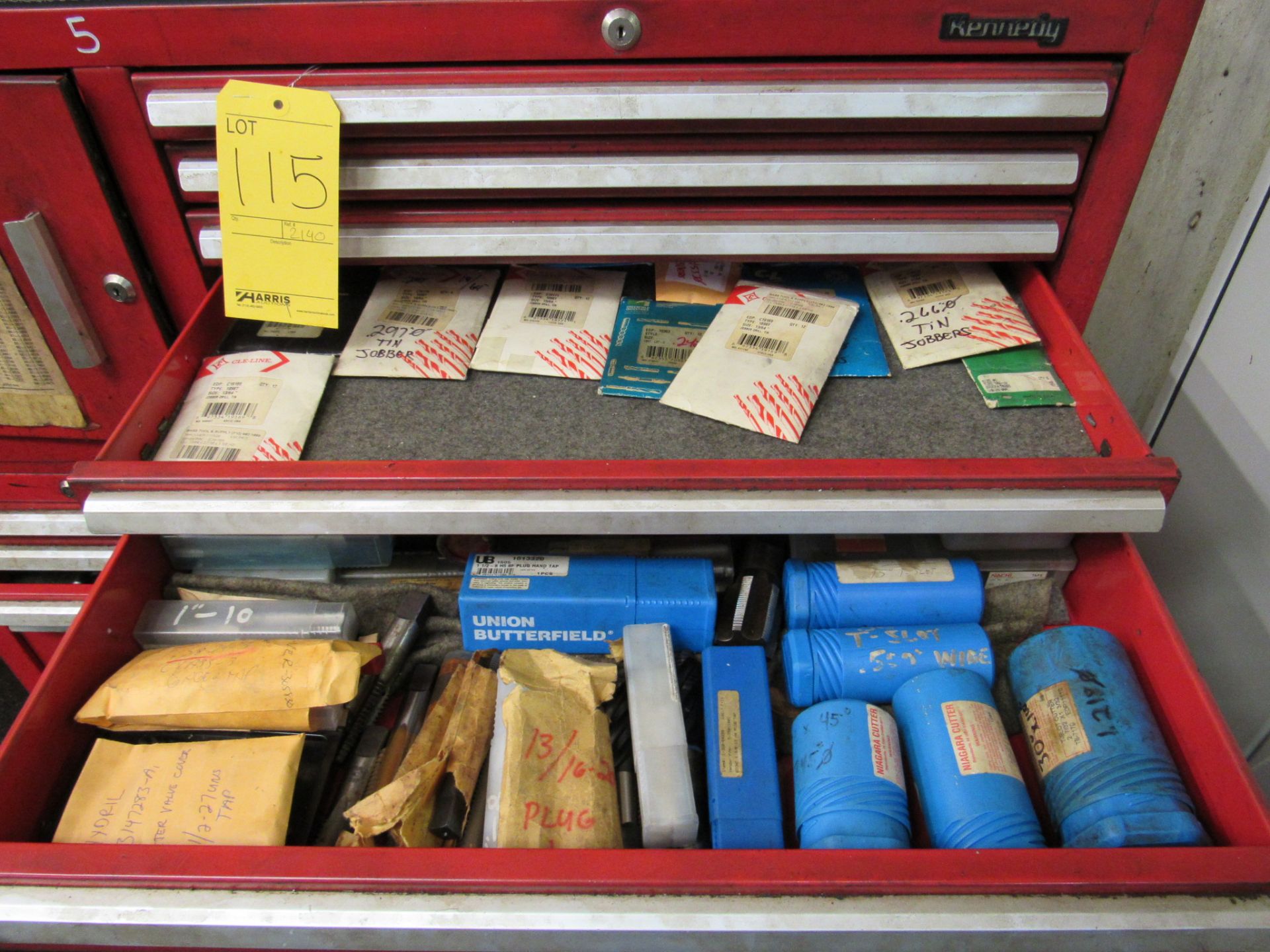 KENNEDY TOOL BOX WITH CONTENTS - ON CASTERS - Image 3 of 9