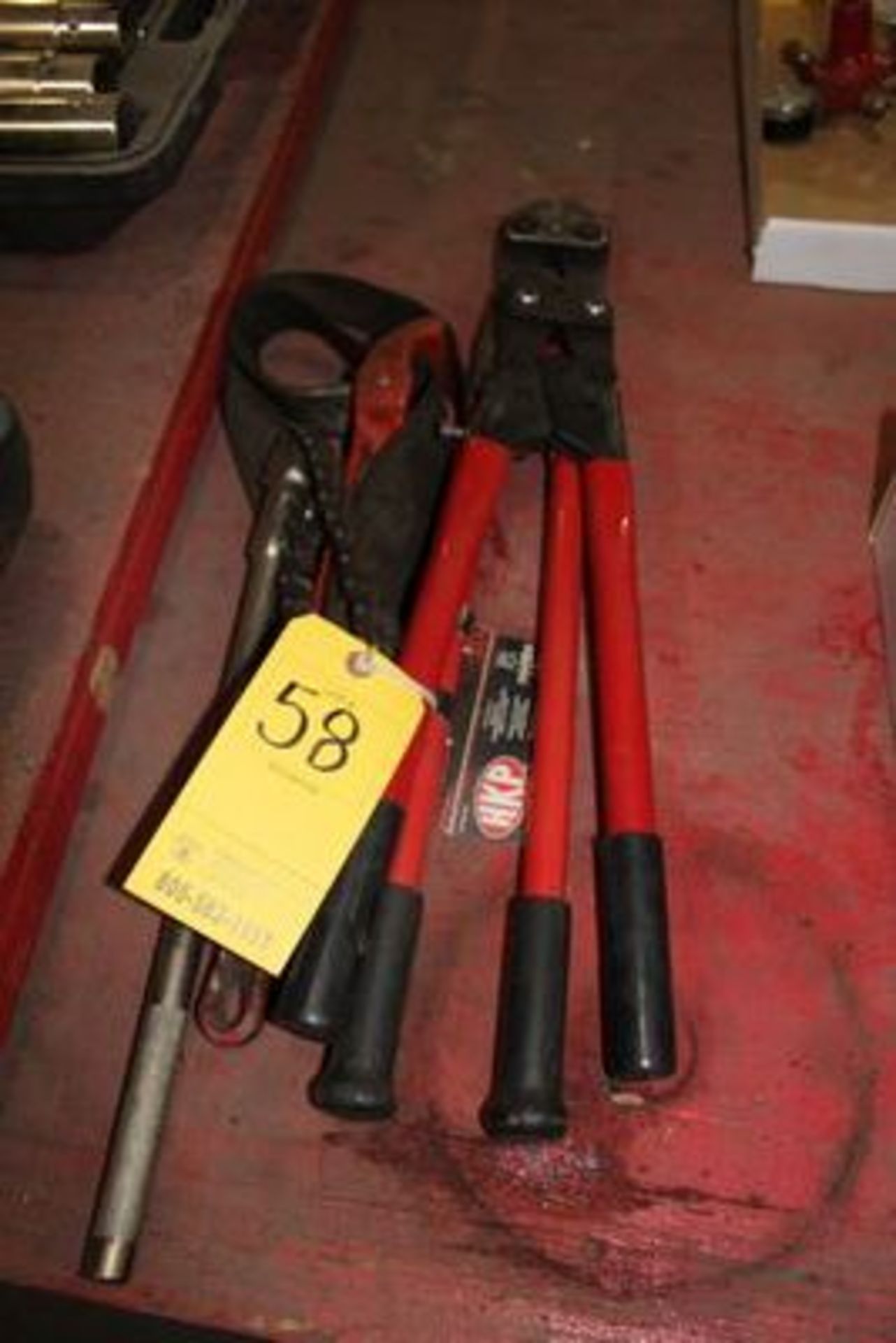 BOLT CUTTERS, CLAMPING TOOL, CHAIN STRAP, WRENCHES