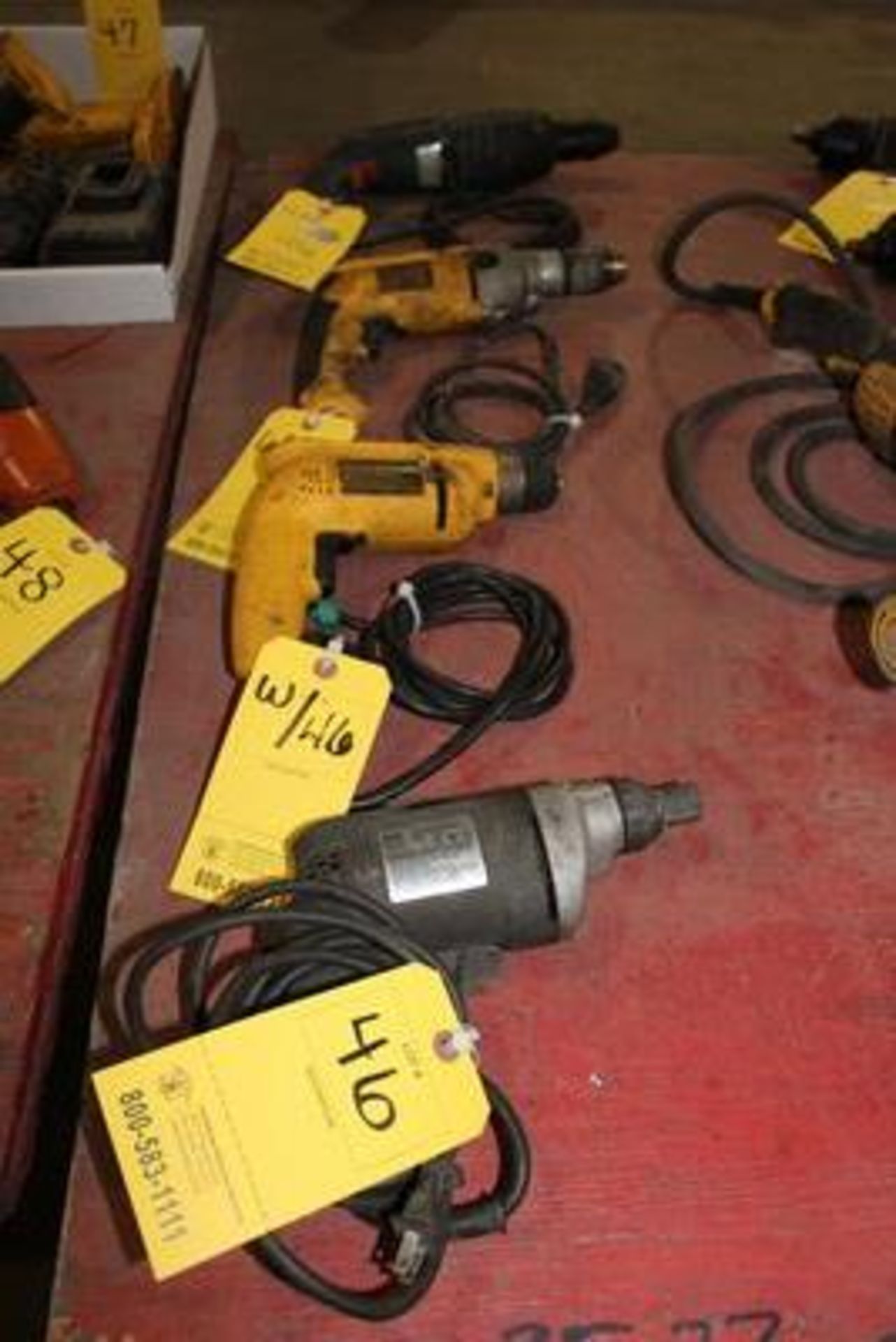 4 ASST ELEC DRILL MOTORS