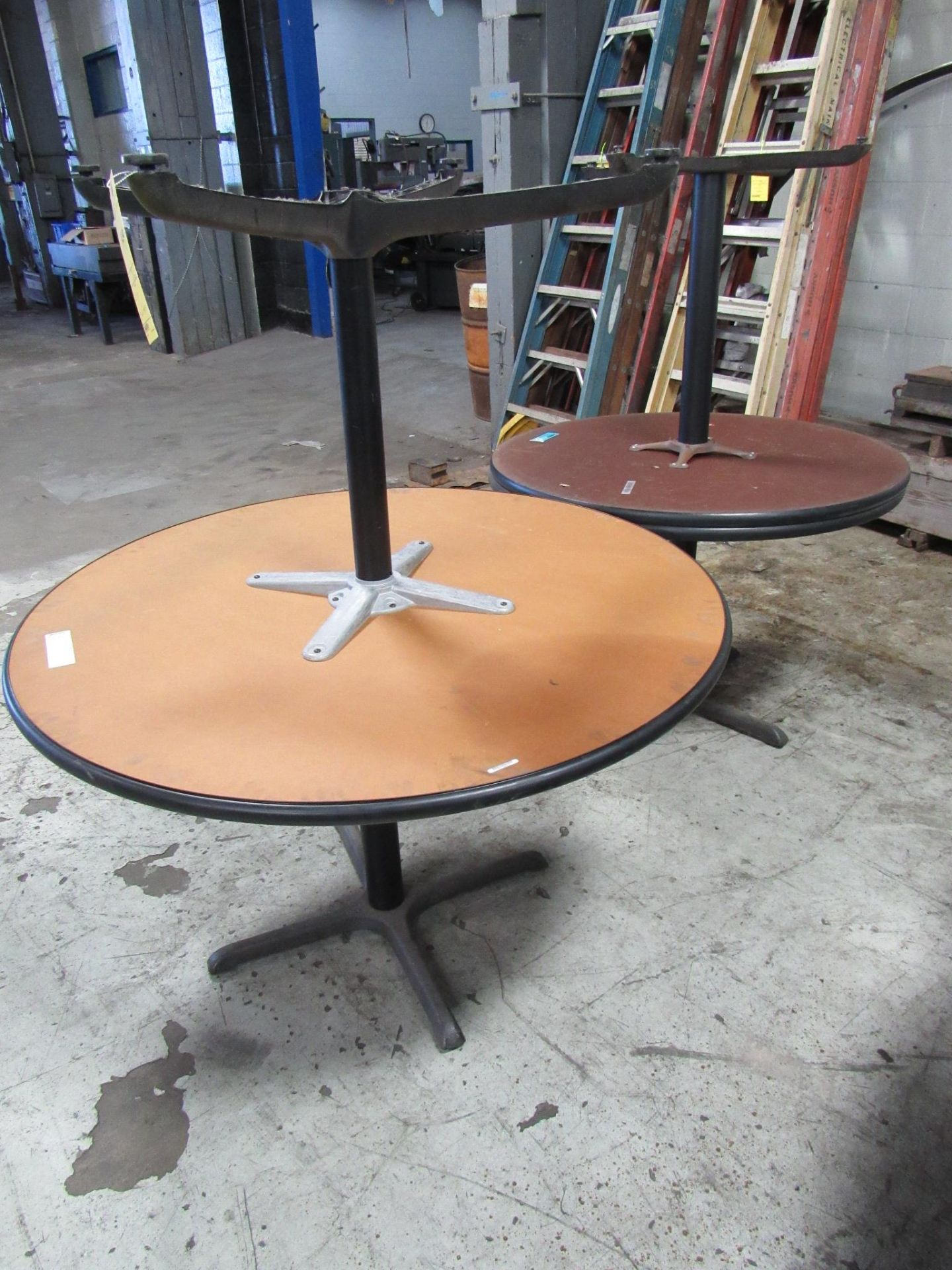 Lot of 4 42" Round Tables