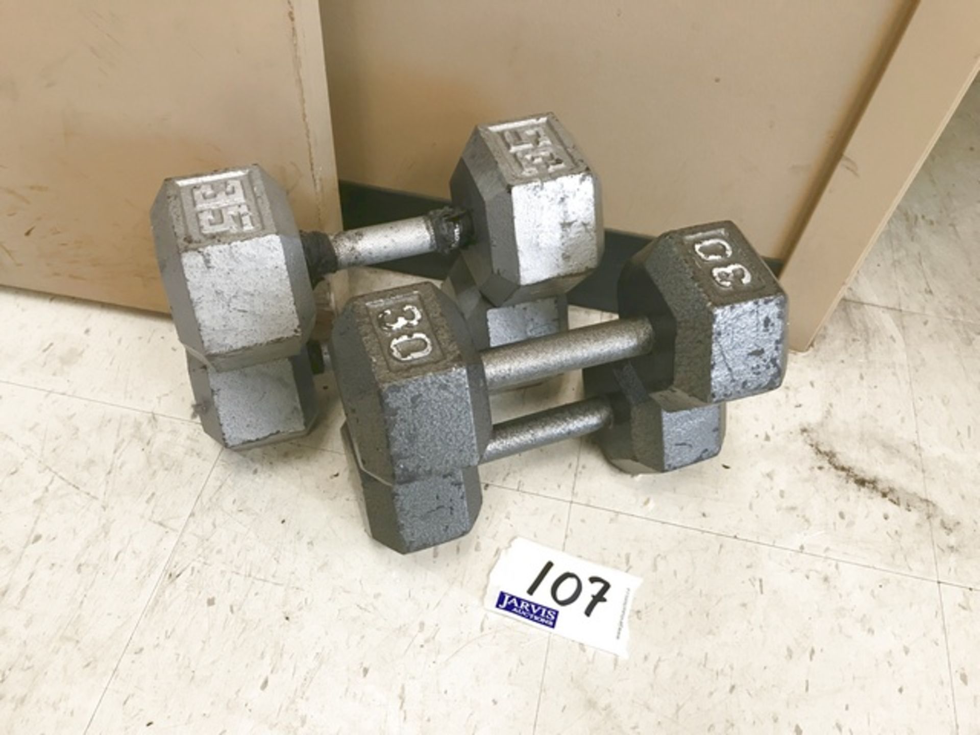 2 30 LB & 2 35 LB DUMBBELLS