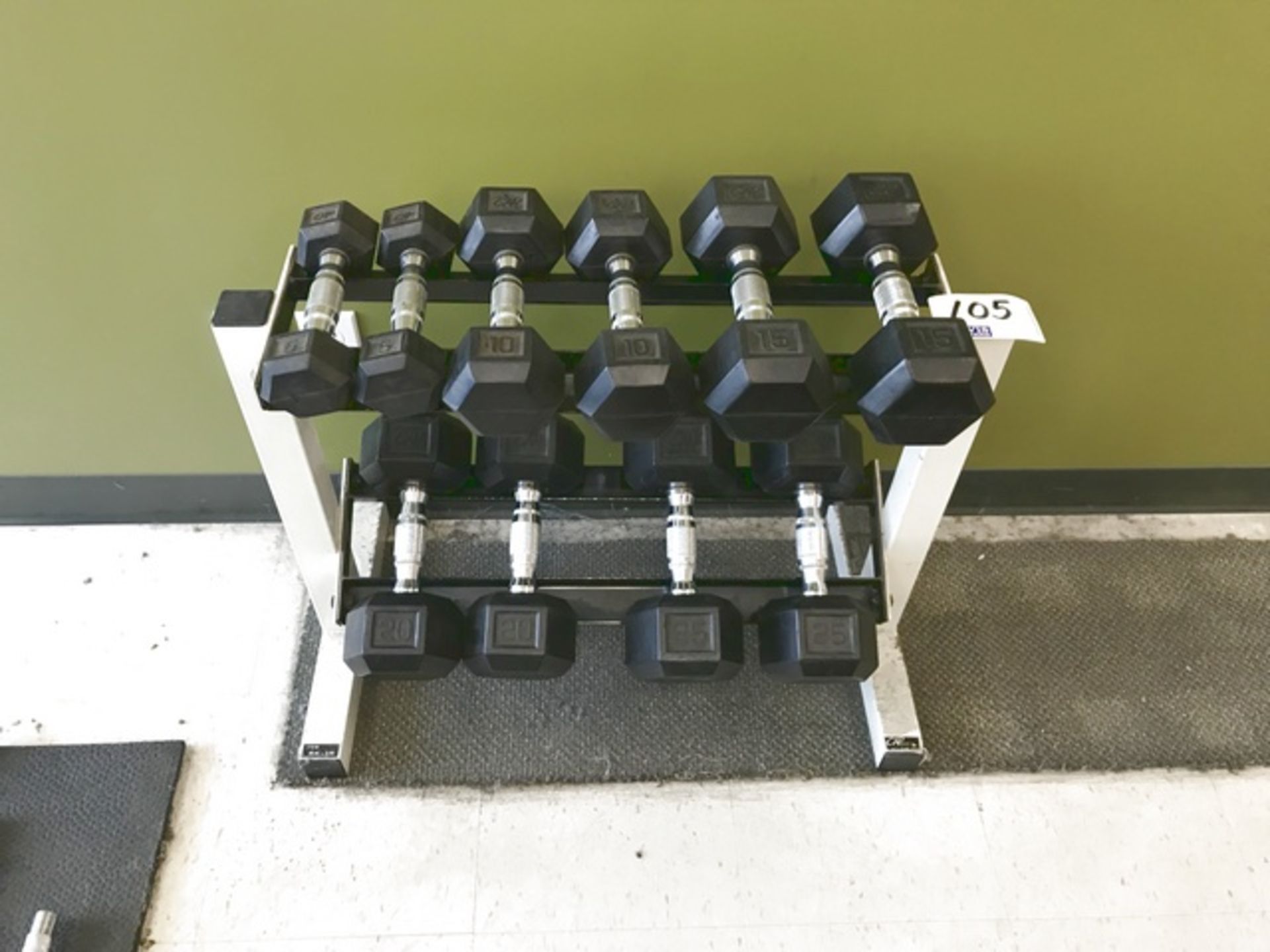 SET OF CAP DUMBBELL WEIGHTS & STAND