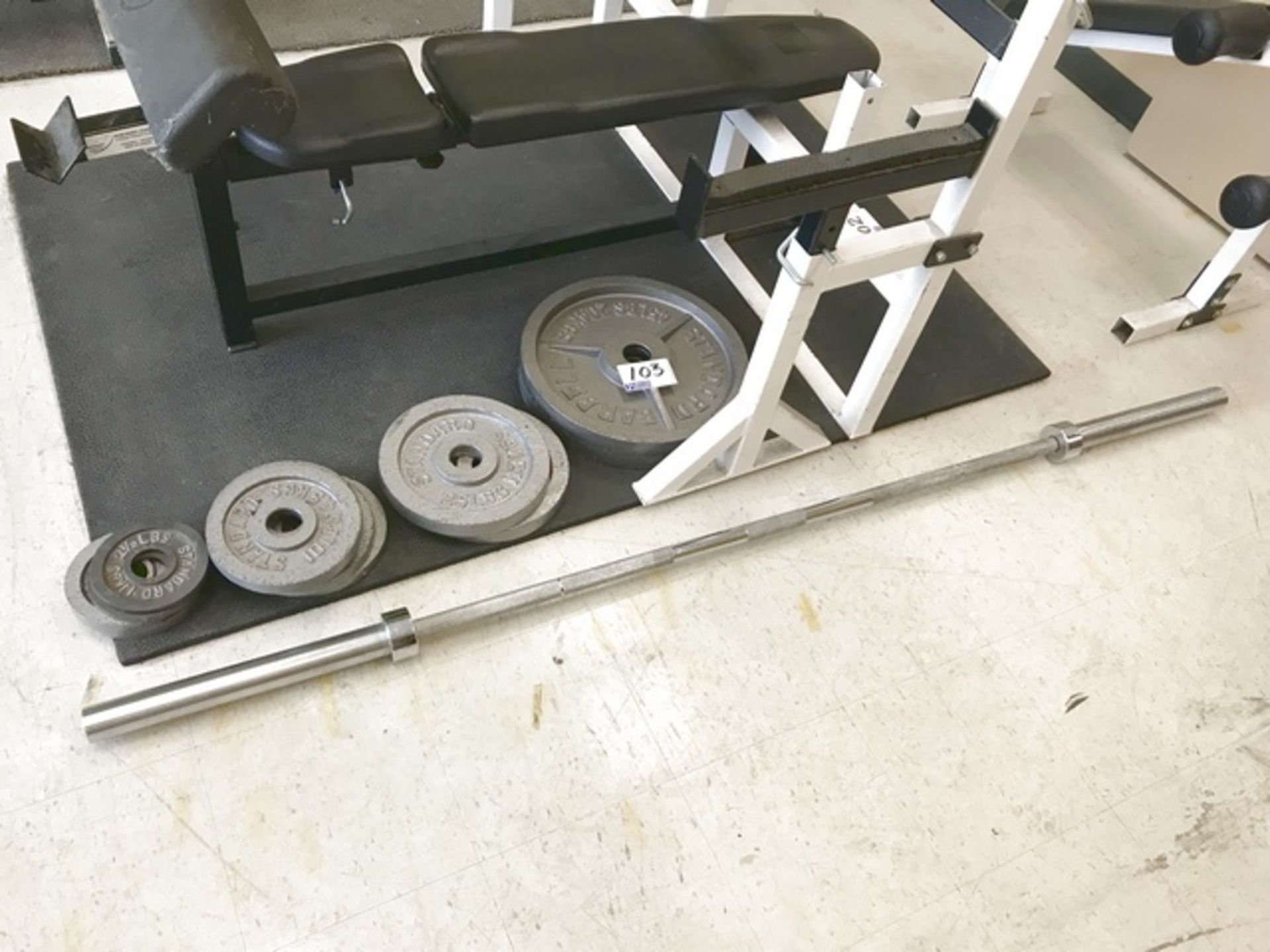 STANDARD BARBELL WIEGHTS & BAR