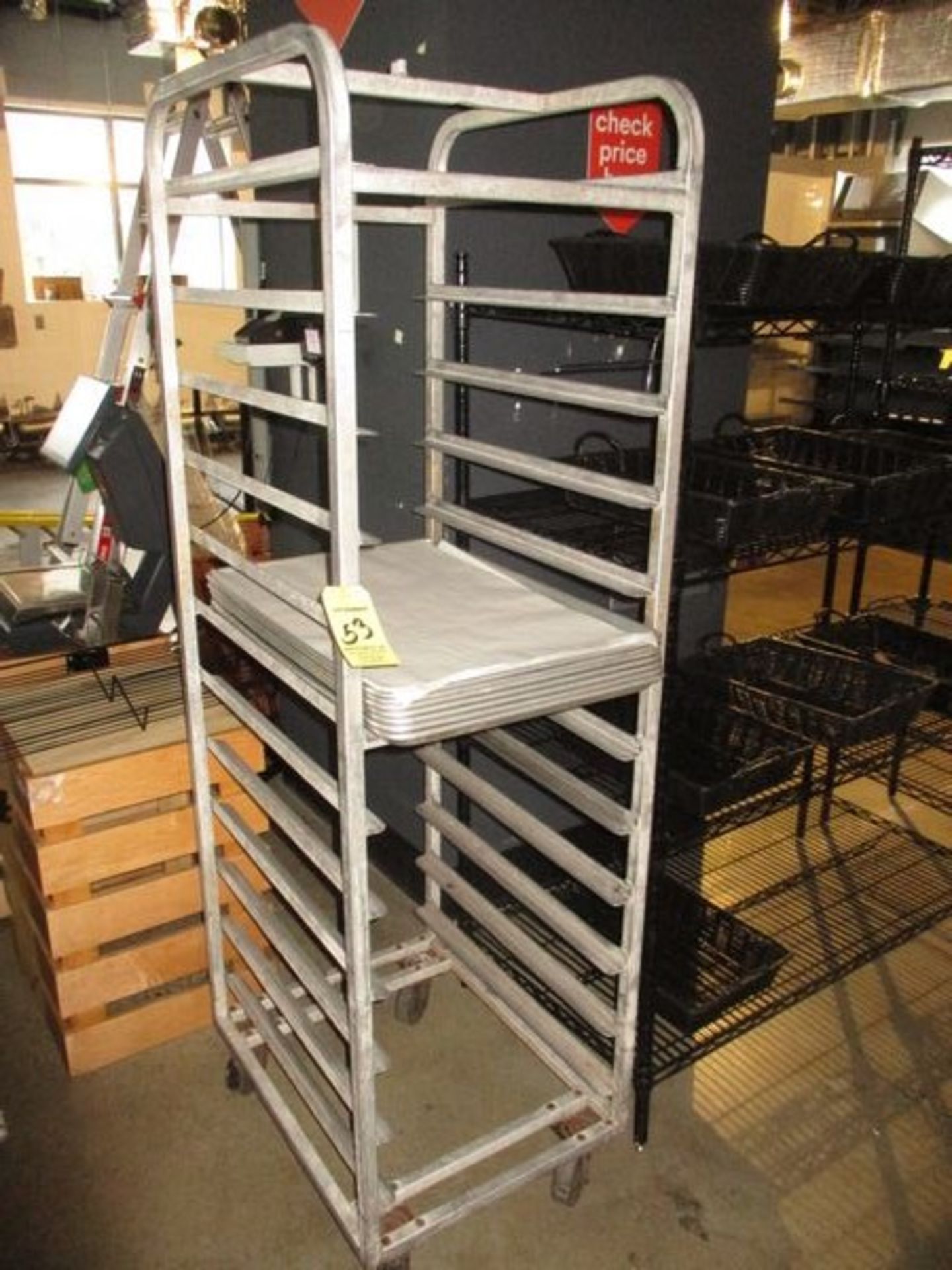 12-Tray Bakery Rack w/(7) Trays (Asset Located in Brighton, MA)