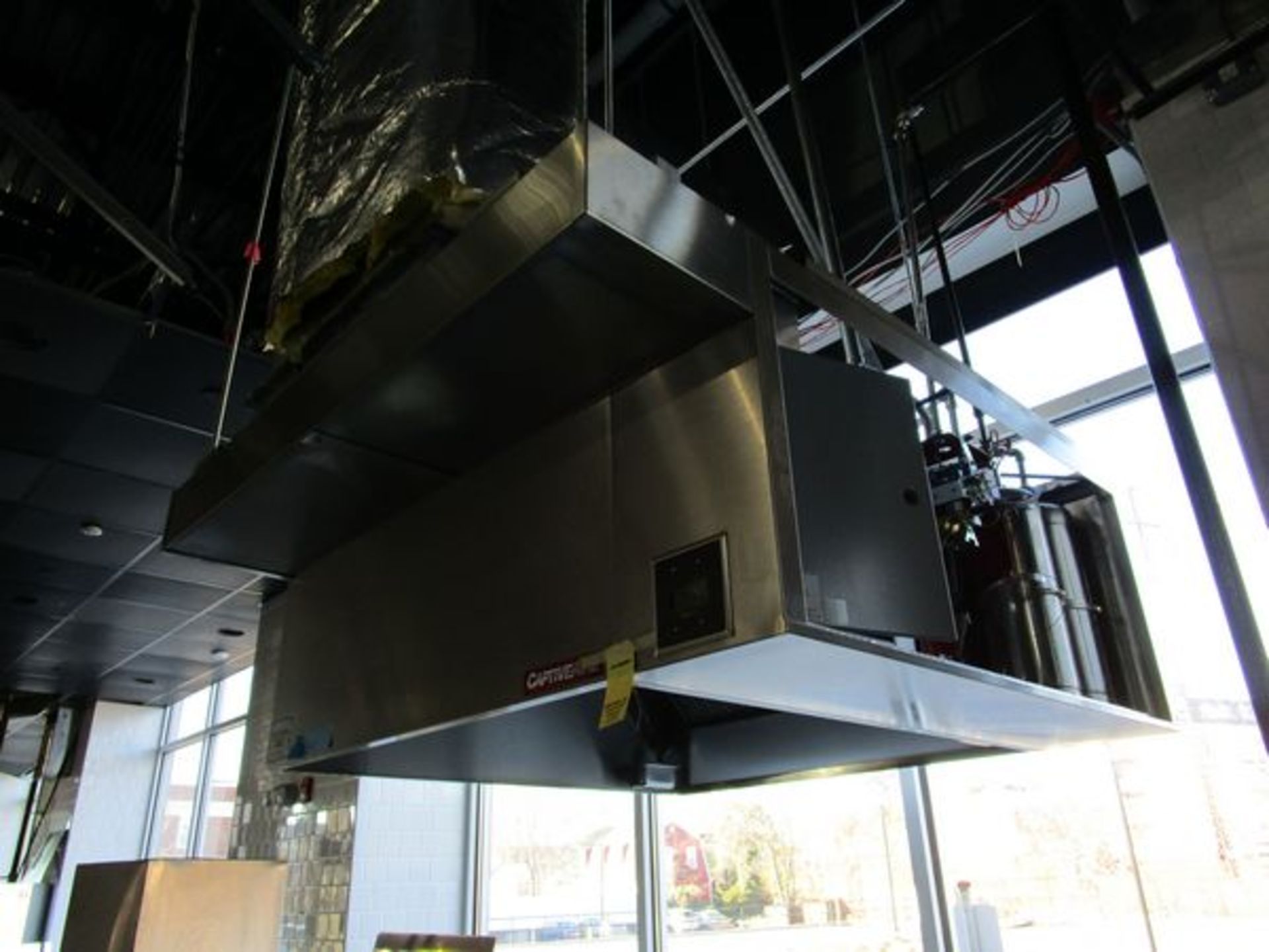Captive Aire Exhaust Hoods, Approx. 4'x5' Each w/ Fire System, Hood Only, No Exhaust Blower