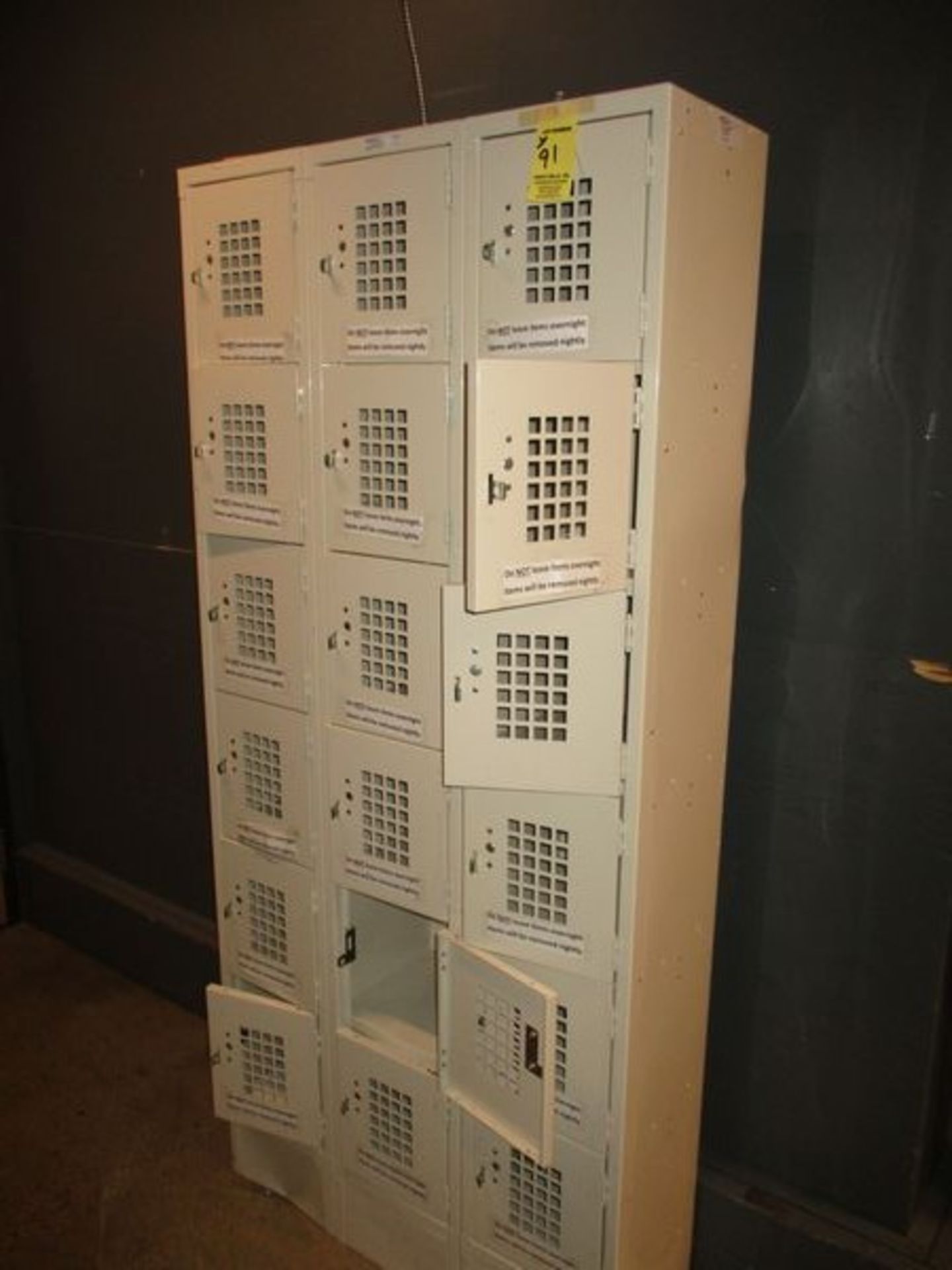 LOT (2) Sections of 18-Compartment Lockers (Asset Located in Brighton, MA) - Image 2 of 2