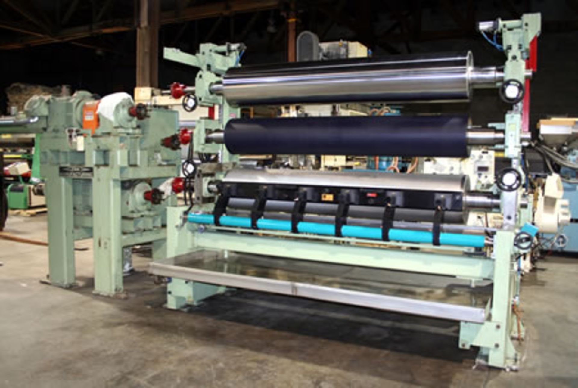 1992 Zink Offset Gravure Coating Head - 82" web width, 3-roll vertical stack with 16" diameter