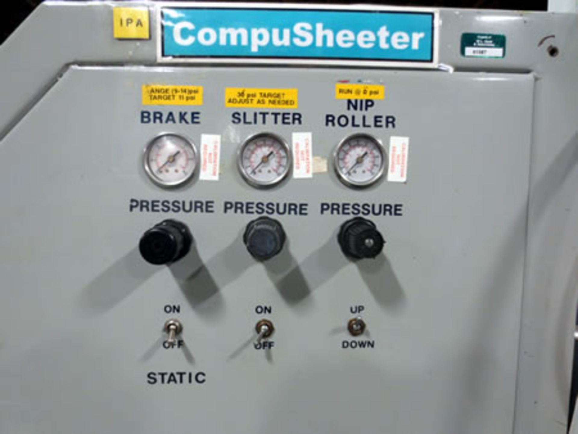 Contech Model CS-40 CompuSheeter Knife Sheeter - 40" web width, 30" maximum diameter shafted unwind, - Image 14 of 15