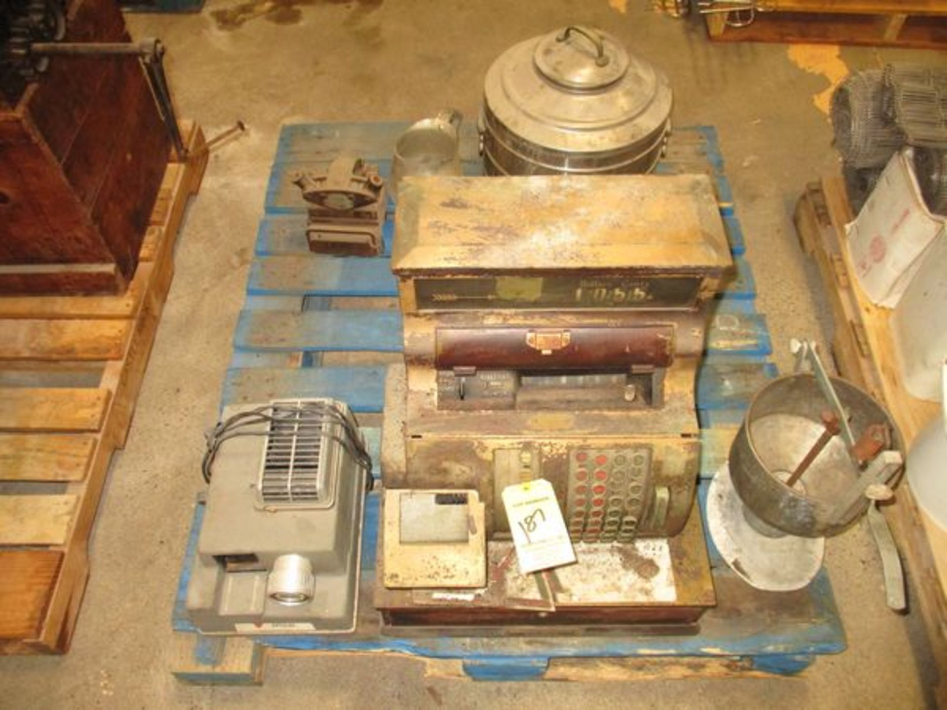 LOT Depositor, Cash Register, Projector, Belt Lacer on Skid