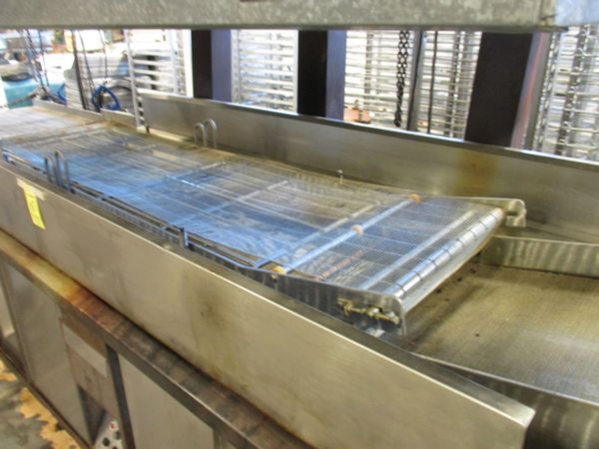 Pitman & Sons Mastermatic 24" x 8' Conveyor Fryolator, V.S. w/Infeed/Outfeed Conveyor, 7' Fume Hood, - Image 2 of 4