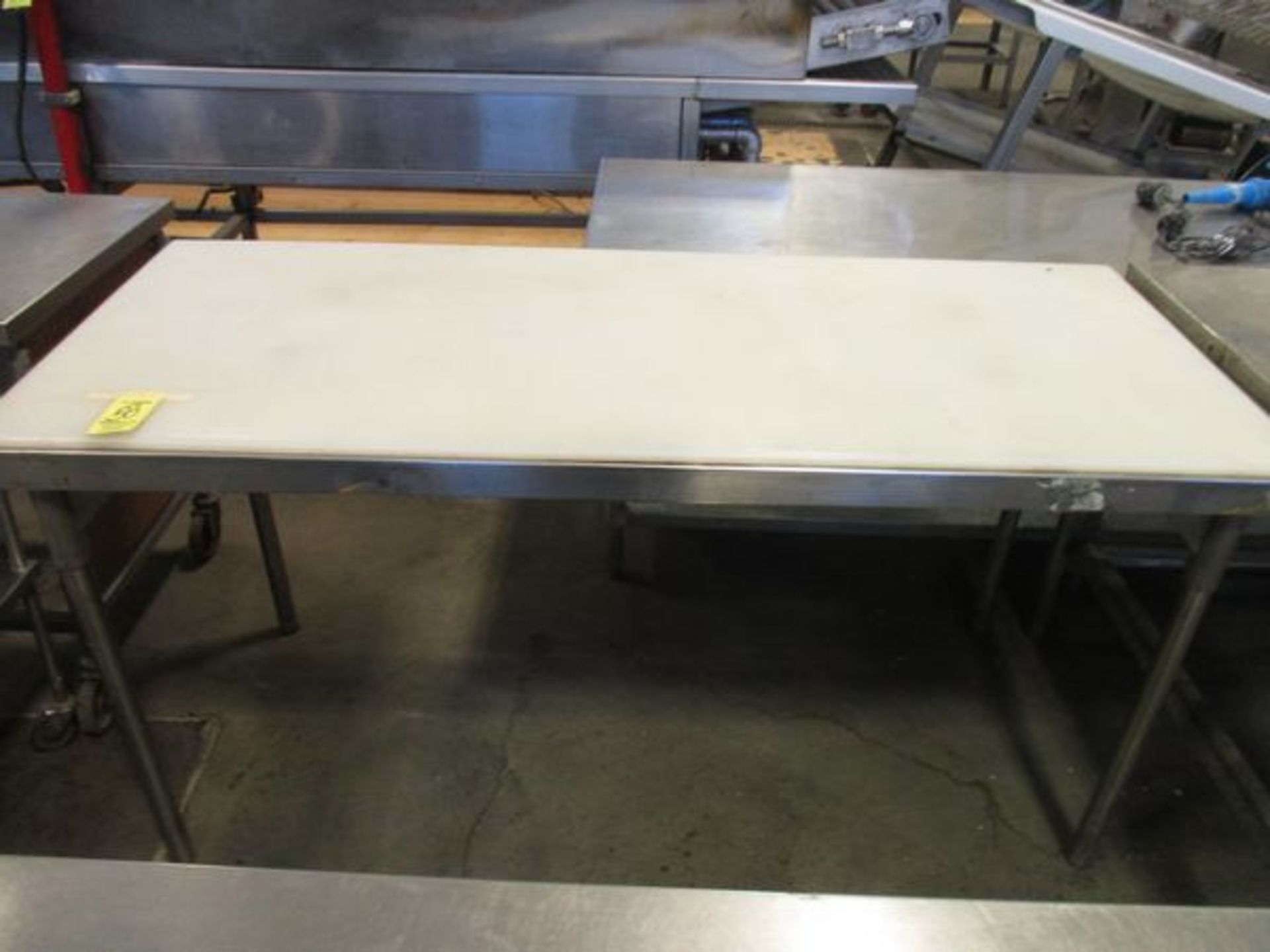 30" x 72" S.S. Table w/Neoprene Cutting Board Top