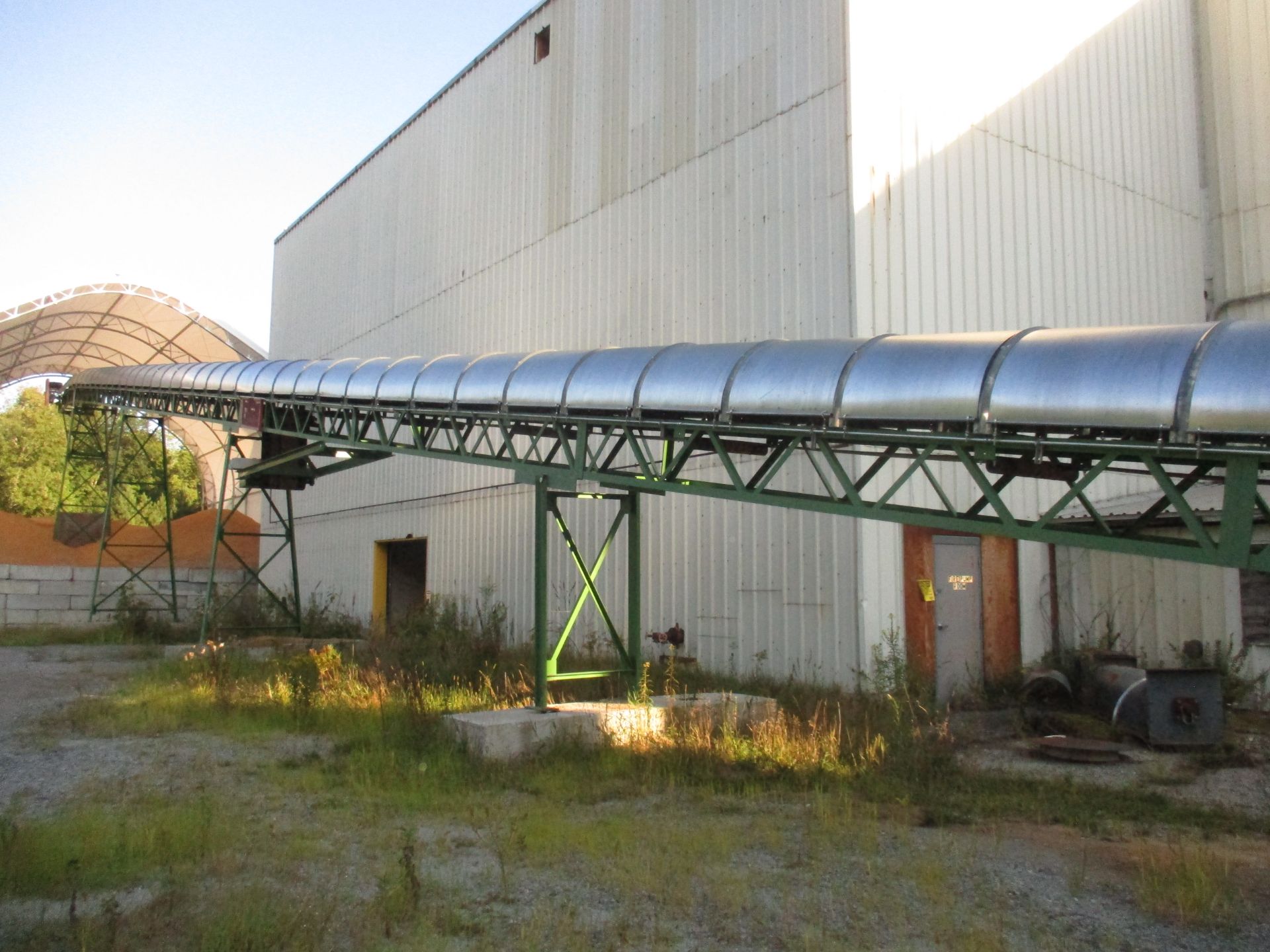2015 Smalis 220' x 24" Incline Covered Belt-Through Conveyor, Tensioner w/Convey Weigh Belt Pro - Image 2 of 5