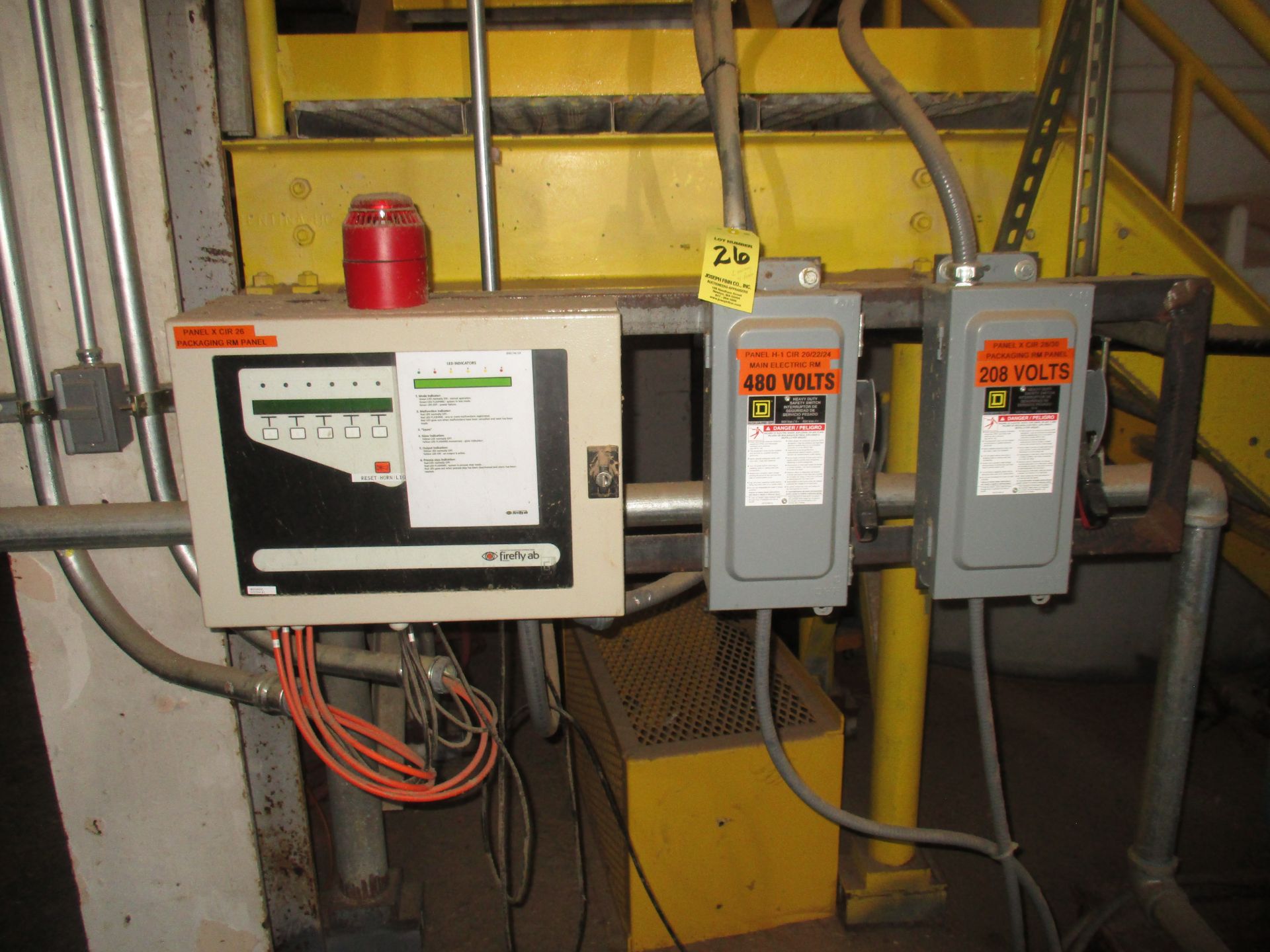 Firefly AB In Process Fire Suppression System w/Spark Detectors, Auto Deluge