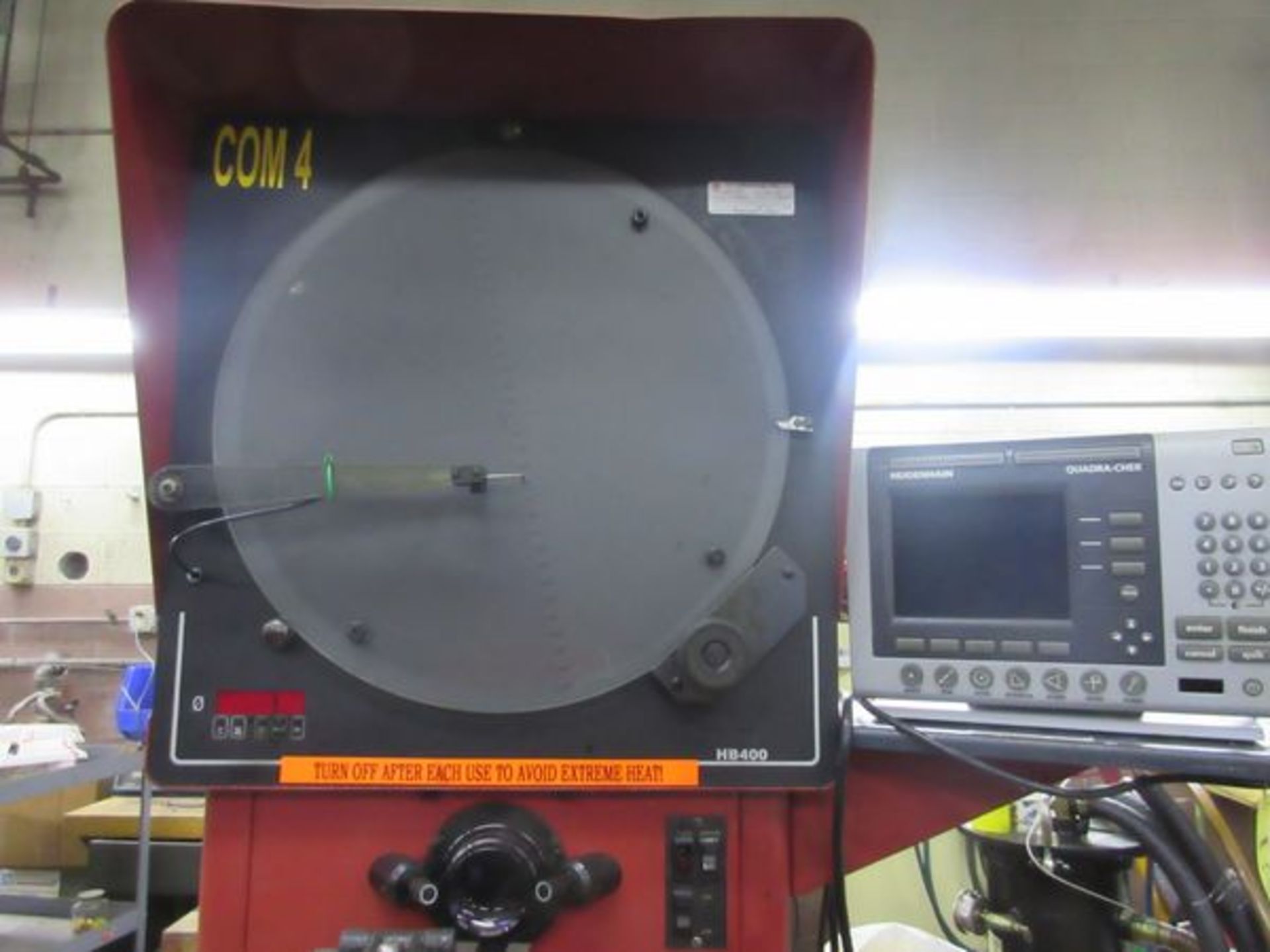 Starrett HB400 Optical Comparator, s/n 50159, Quadra-Chek Control w/10X & 20X Lenses - Image 3 of 3