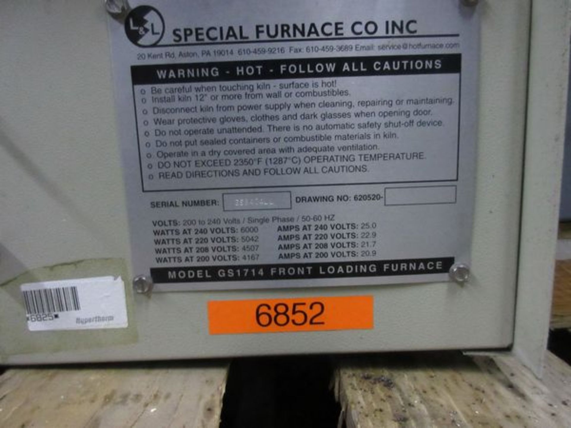 Special Furnace Co - Image 2 of 2