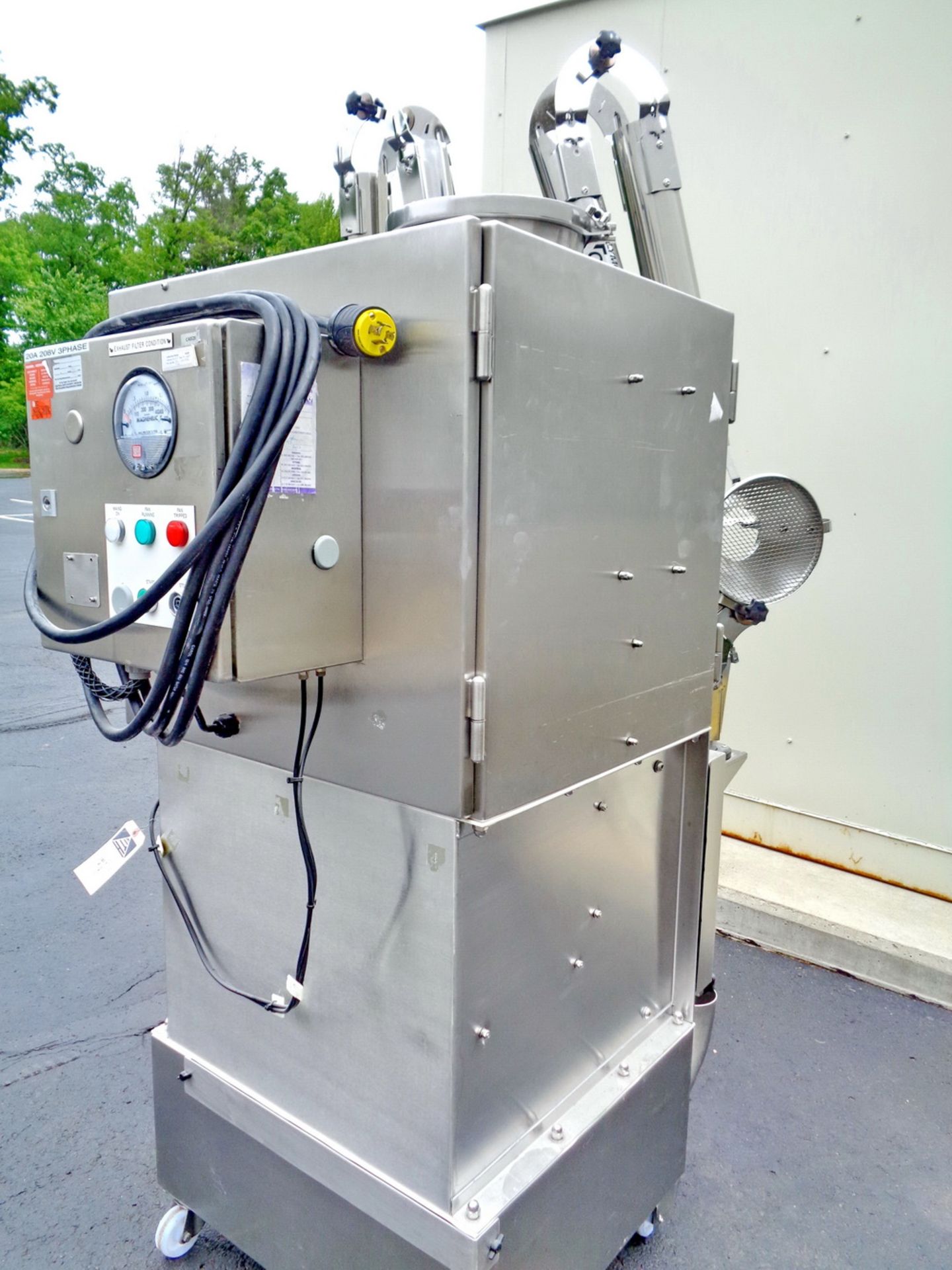 Plymovent Portable Stainless Steel Dust Collector with extraction arm. - Image 4 of 5