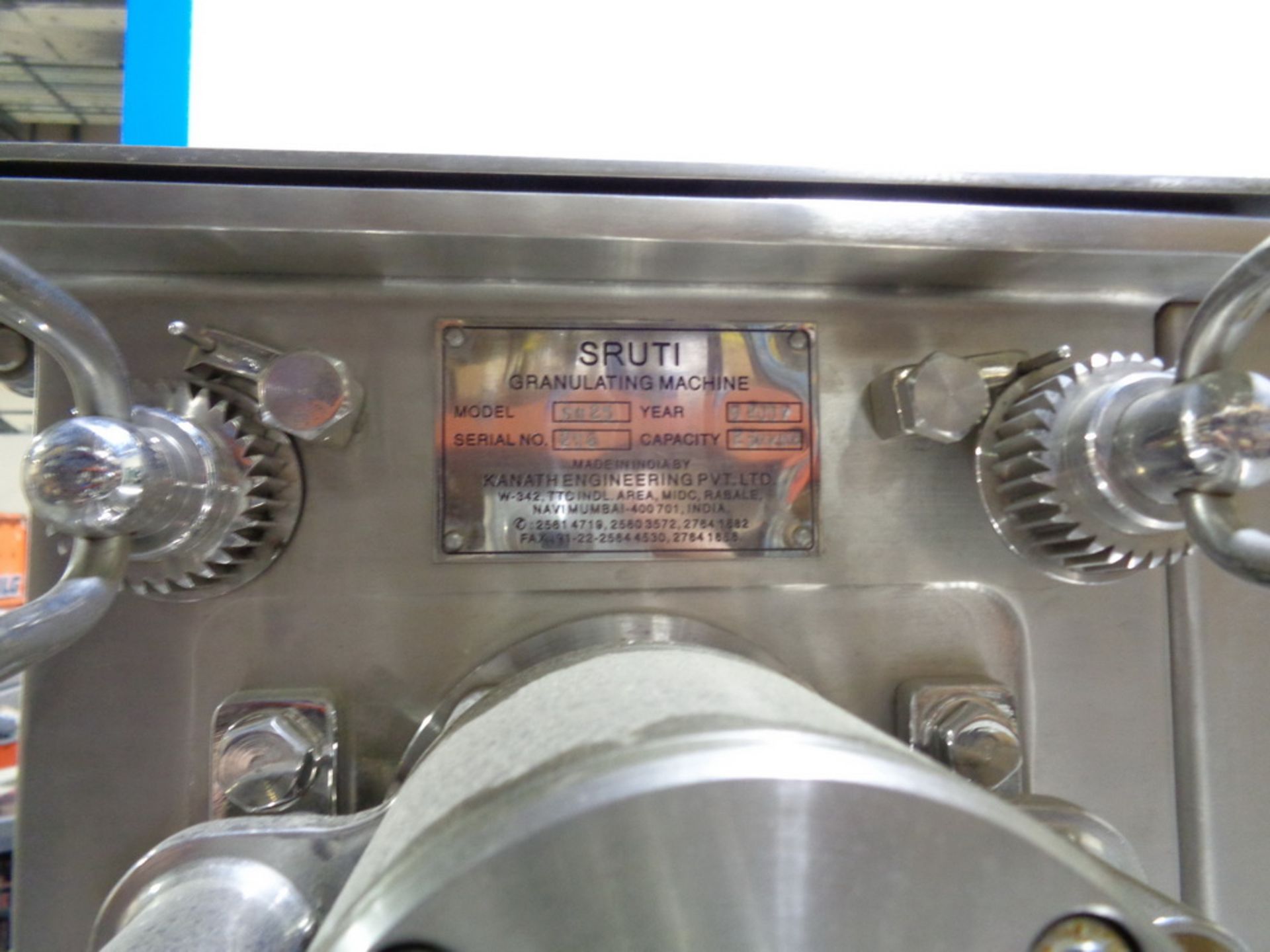 Sruti Stainless Steel Oscillating Granulator - Image 6 of 11