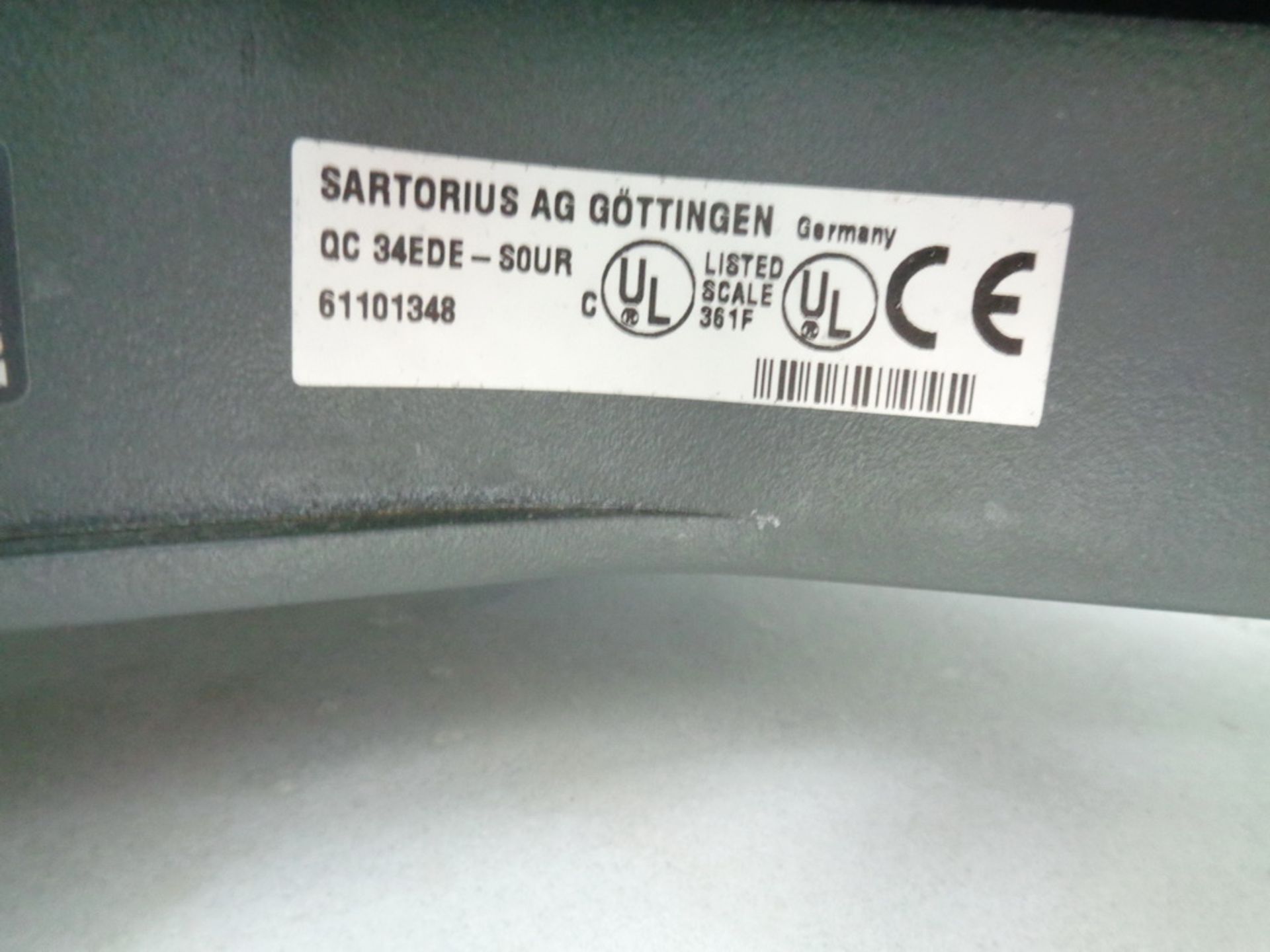 SARTORIUS ELECTRONIC SCALE, MODEL QC34EDE-S - Image 4 of 4