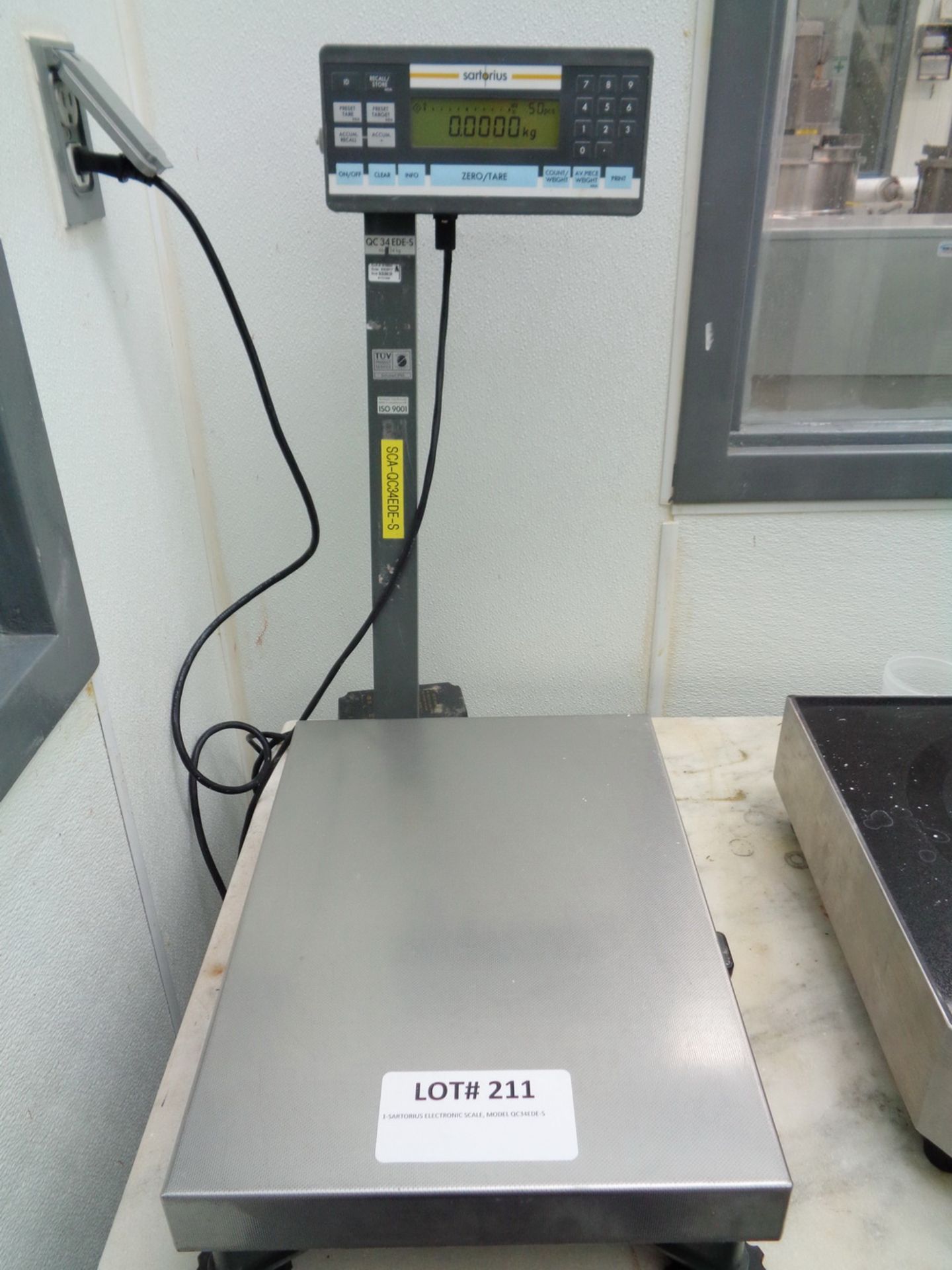 SARTORIUS ELECTRONIC SCALE, MODEL QC34EDE-S