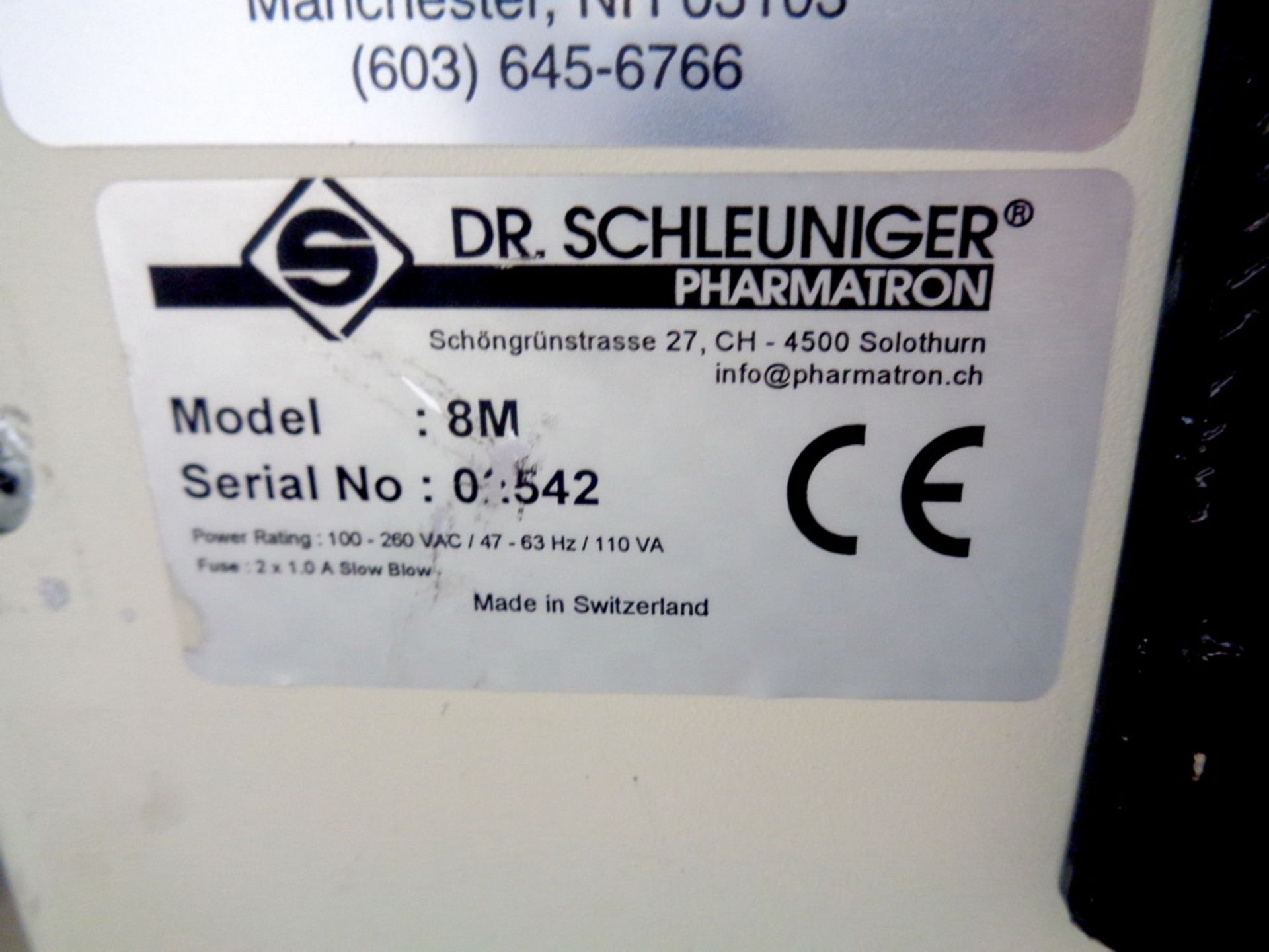 Dr. Schleuniger Tablet Hardness Tester, Model 8M - Image 3 of 3