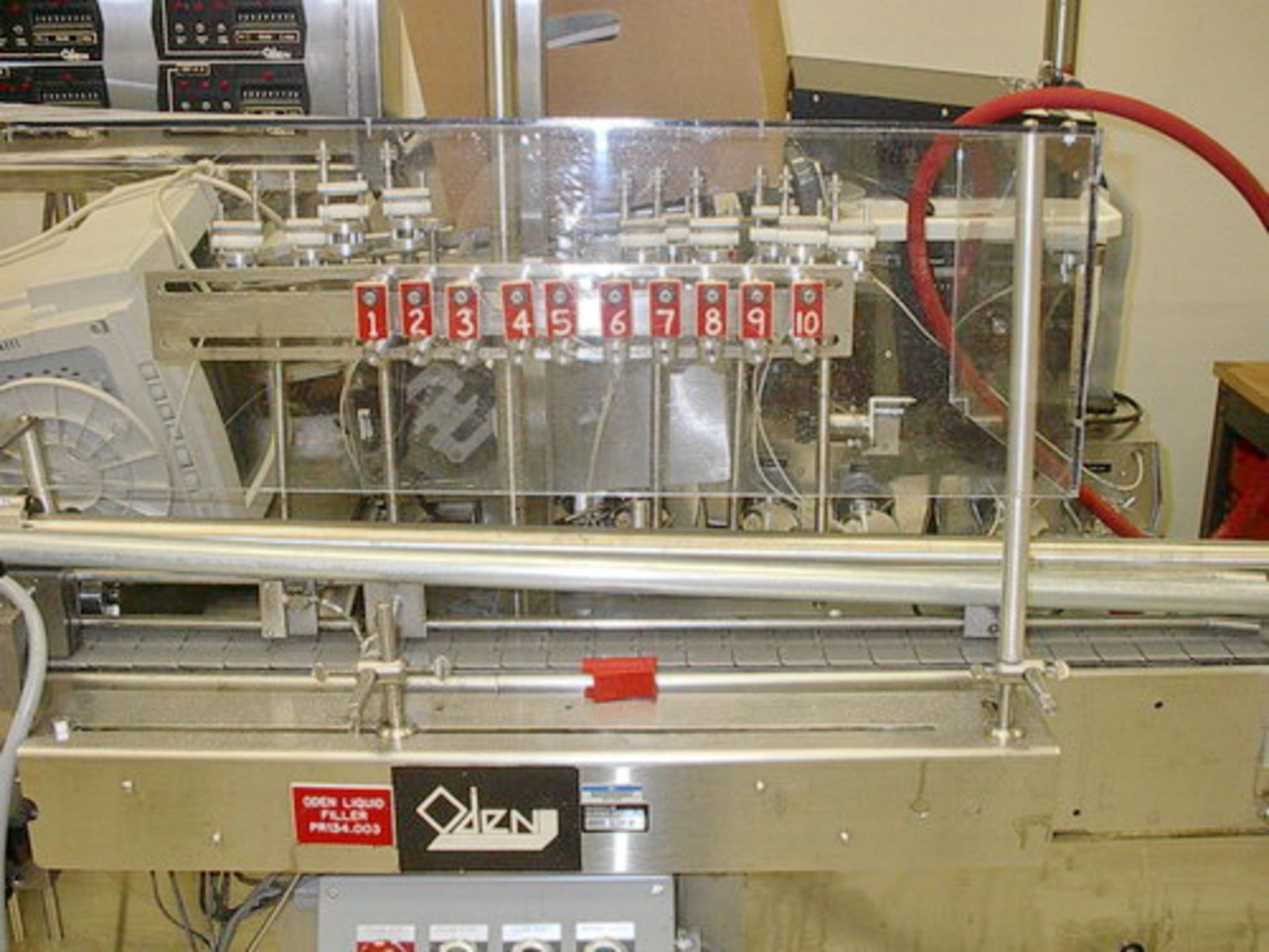 Oden 10-head electronic controlled rotary motion positive displacement filler. - Image 3 of 9