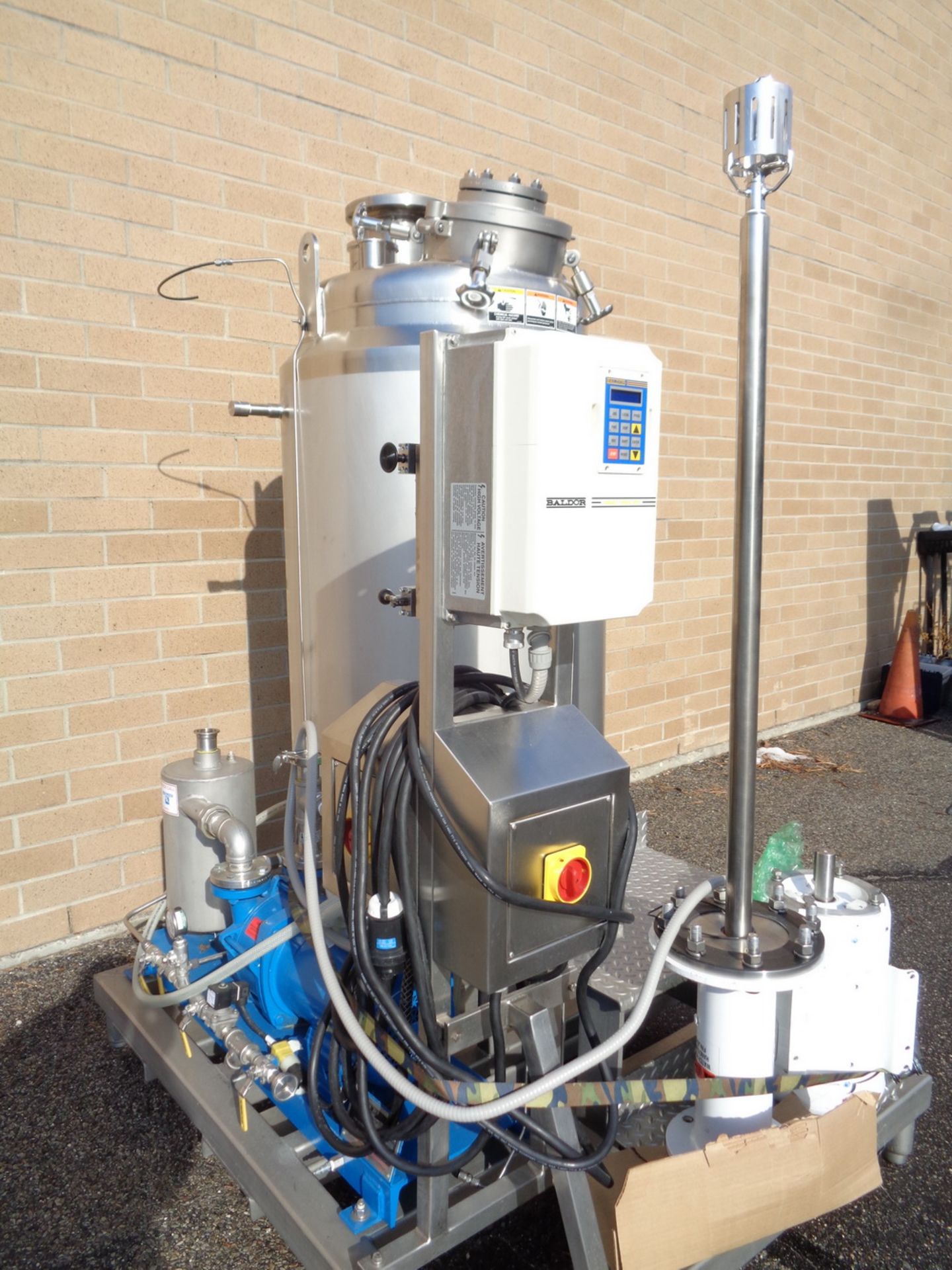 Admix SS Jacketed Vacuum High Shear Mixing System, Model VacuShear - Image 4 of 15