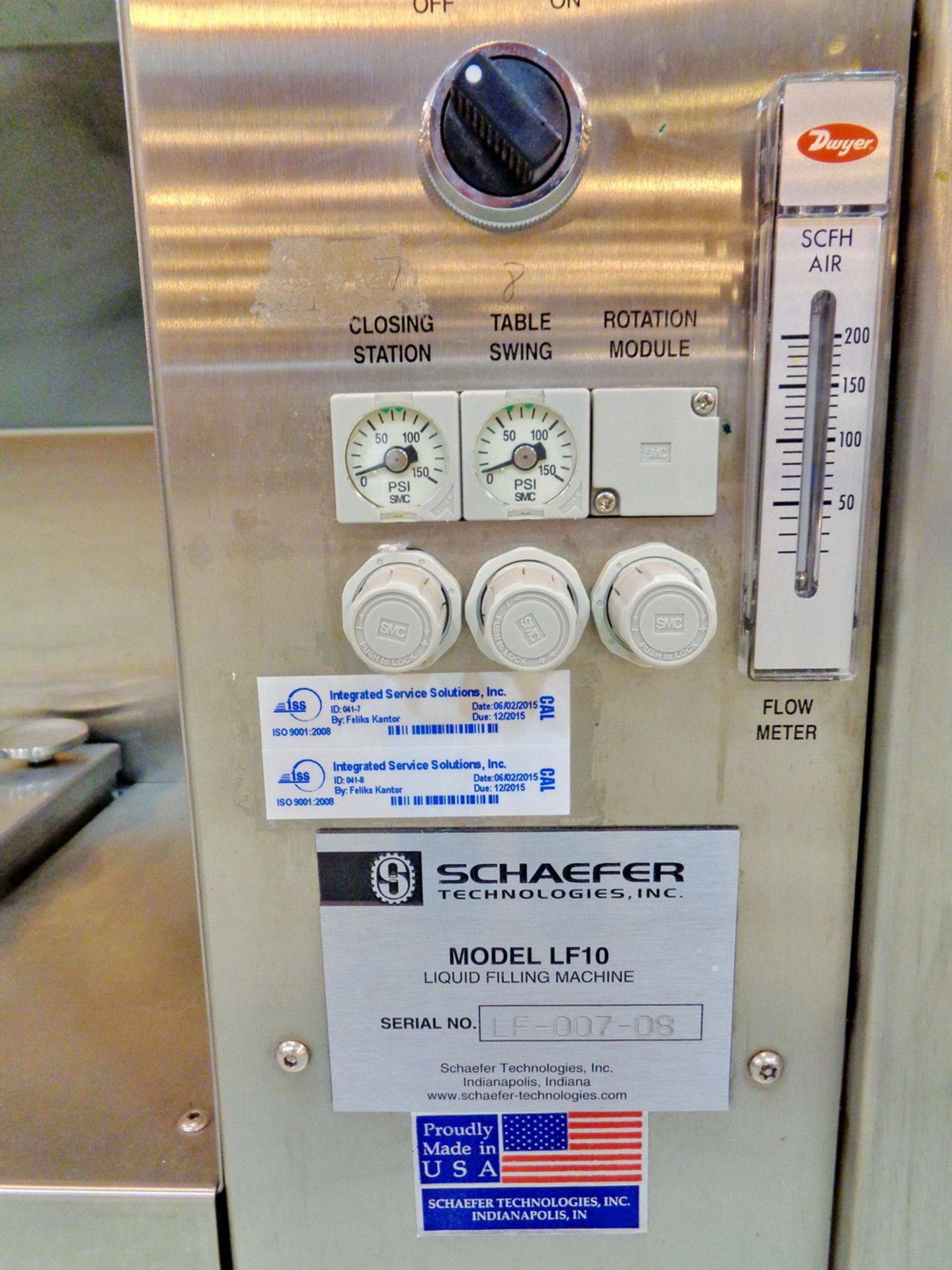 Schaefer Liquid Capsule Filling Machine, Model LF10, S/N LF-007-08 - Image 12 of 13