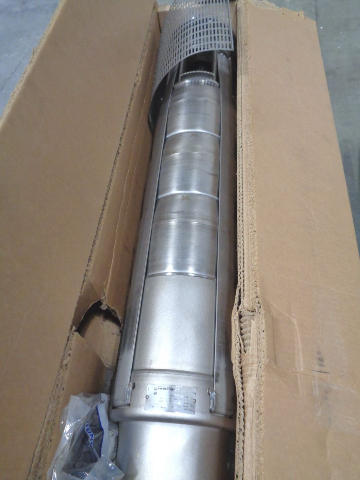 UNUSED Grundfos Stainless Steel Submersible 1100 GPM Pump w/ SS Submersible 100 HP Motor - Image 5 of 6